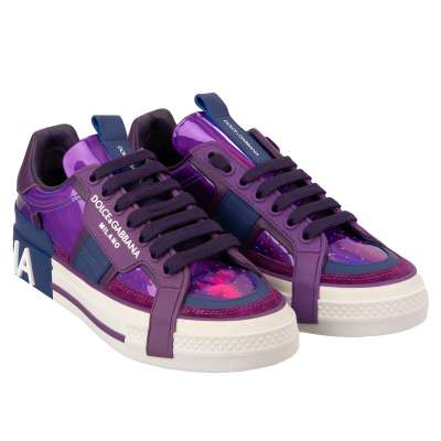 DG Logo Low Top Sneaker DONNA Regenbogen Lila 36 US 6