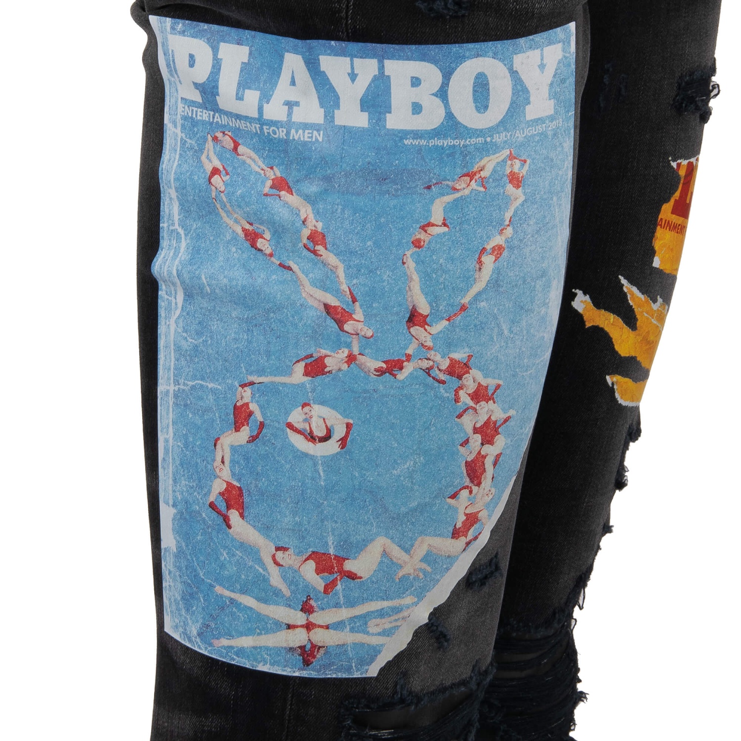AMIRI プレイボーイロゴ デニム AMIRI×PLAYBOY MAGAZINE JEANS BLACK - メルカリ