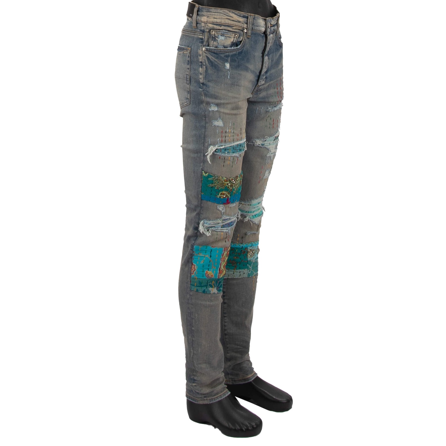 19SS ? Patchwork 【すべてのアクアリウムの種類】 Skinny Jean