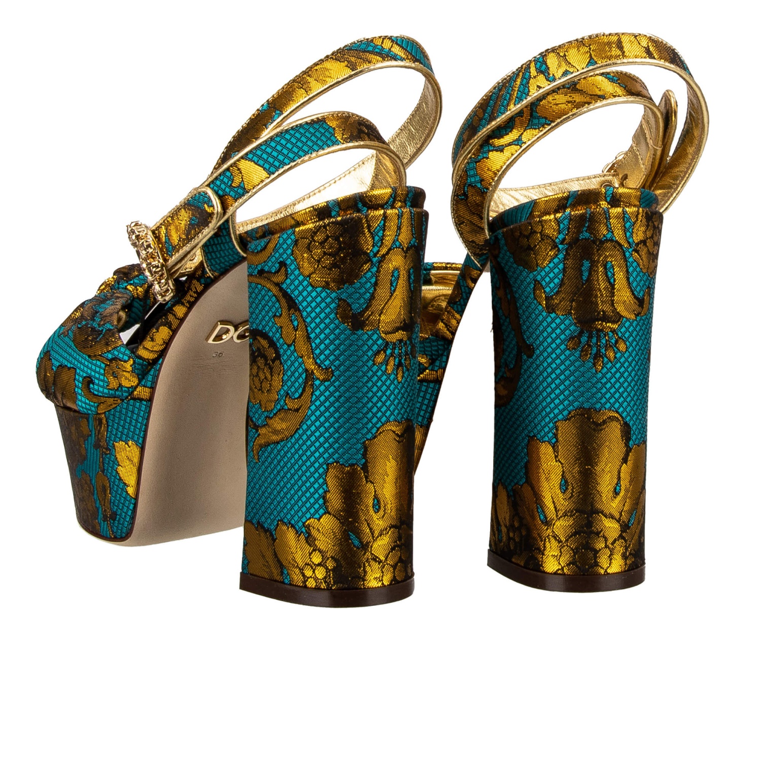 【Dolce&Gabbana】ブーツ ホログラム風 ファブリック シルバー Dolce&Gabbana】ブーツ ホログラム風 ファブリック シルバー