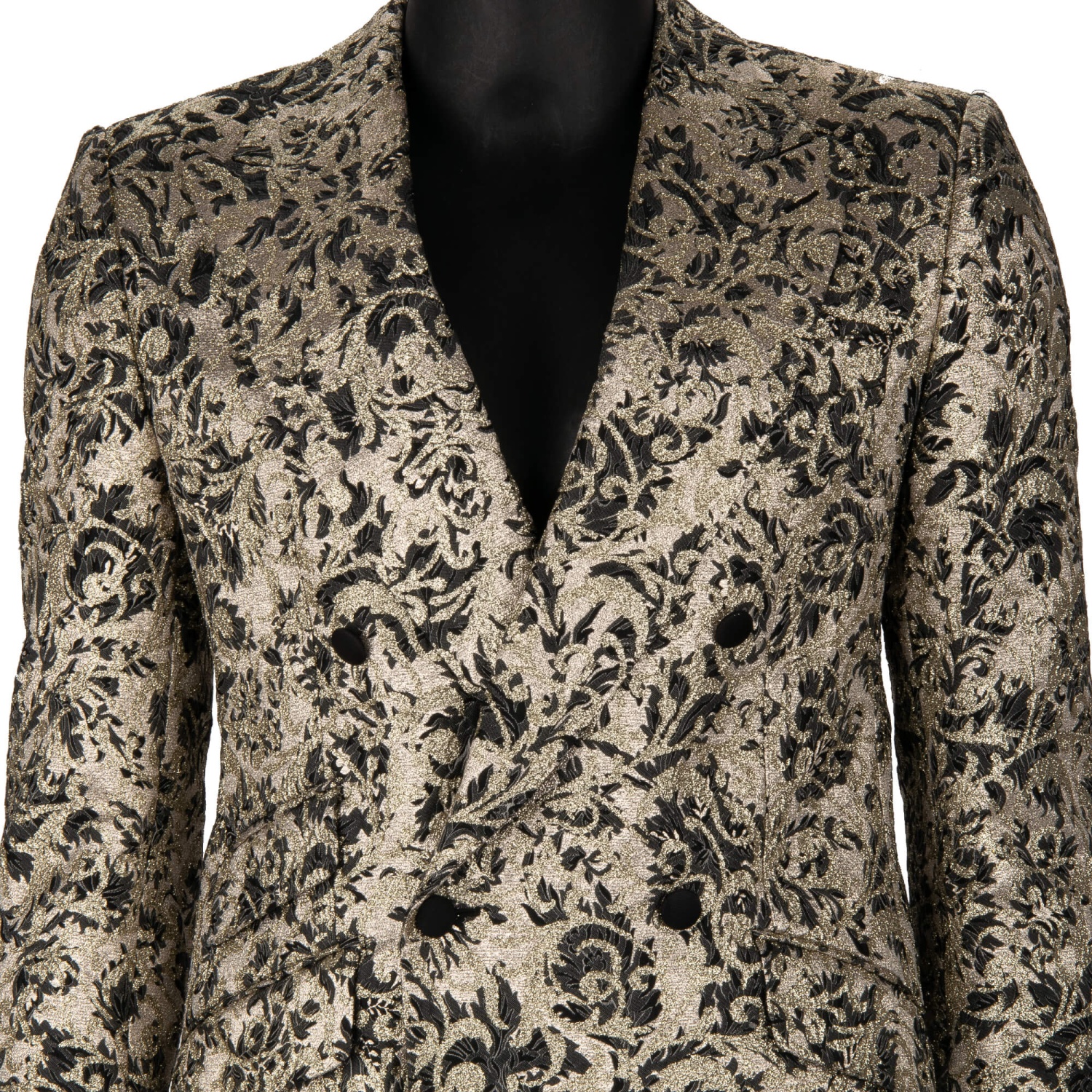 Metallic Jacquard Tailored Single Breasted Jacket | Karen Millen