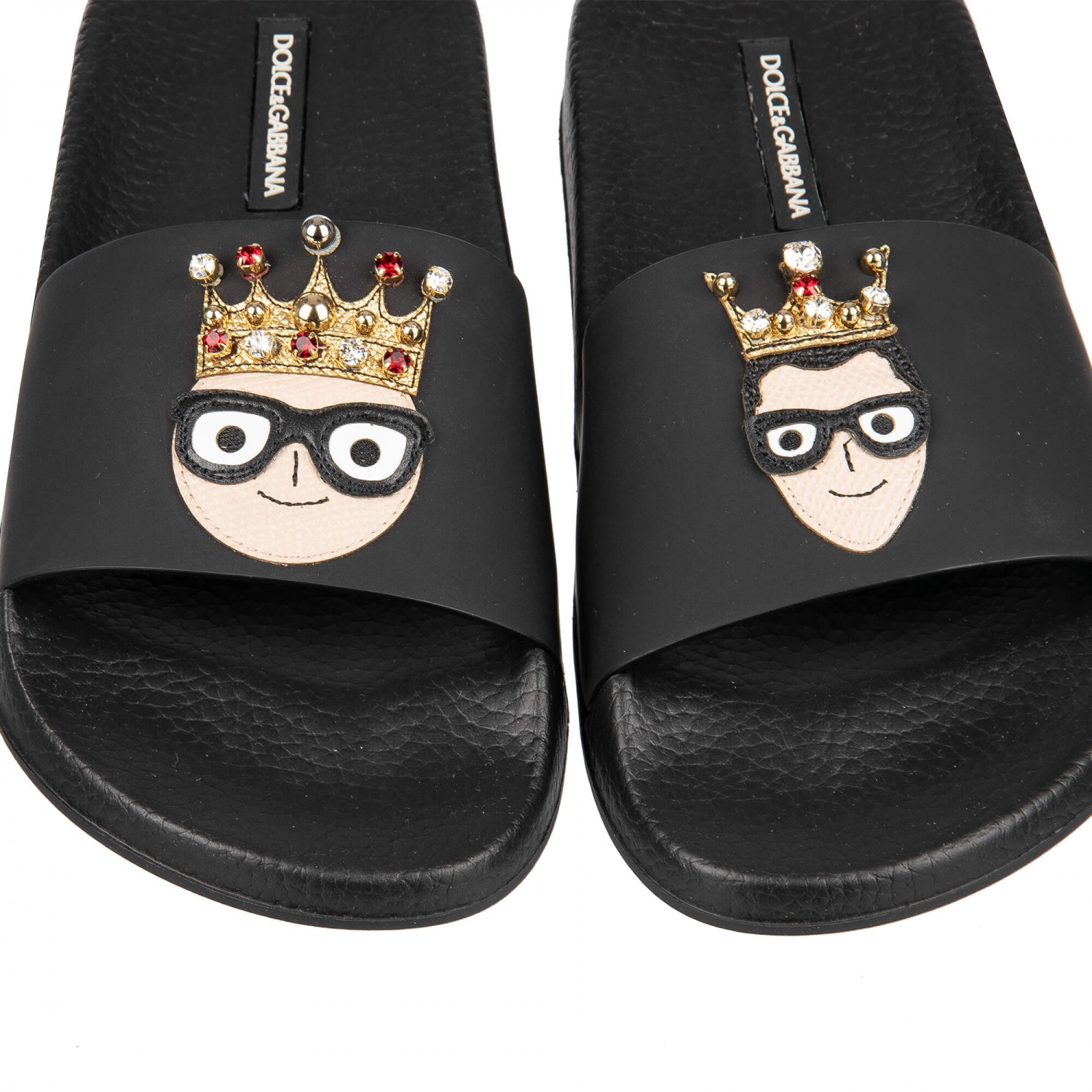 サンダル・ミュール Dolce & Gabbana Slide Sandal With Embroidery Embroidered slides in Multicolor for Women | Dolce&Gabbana® US