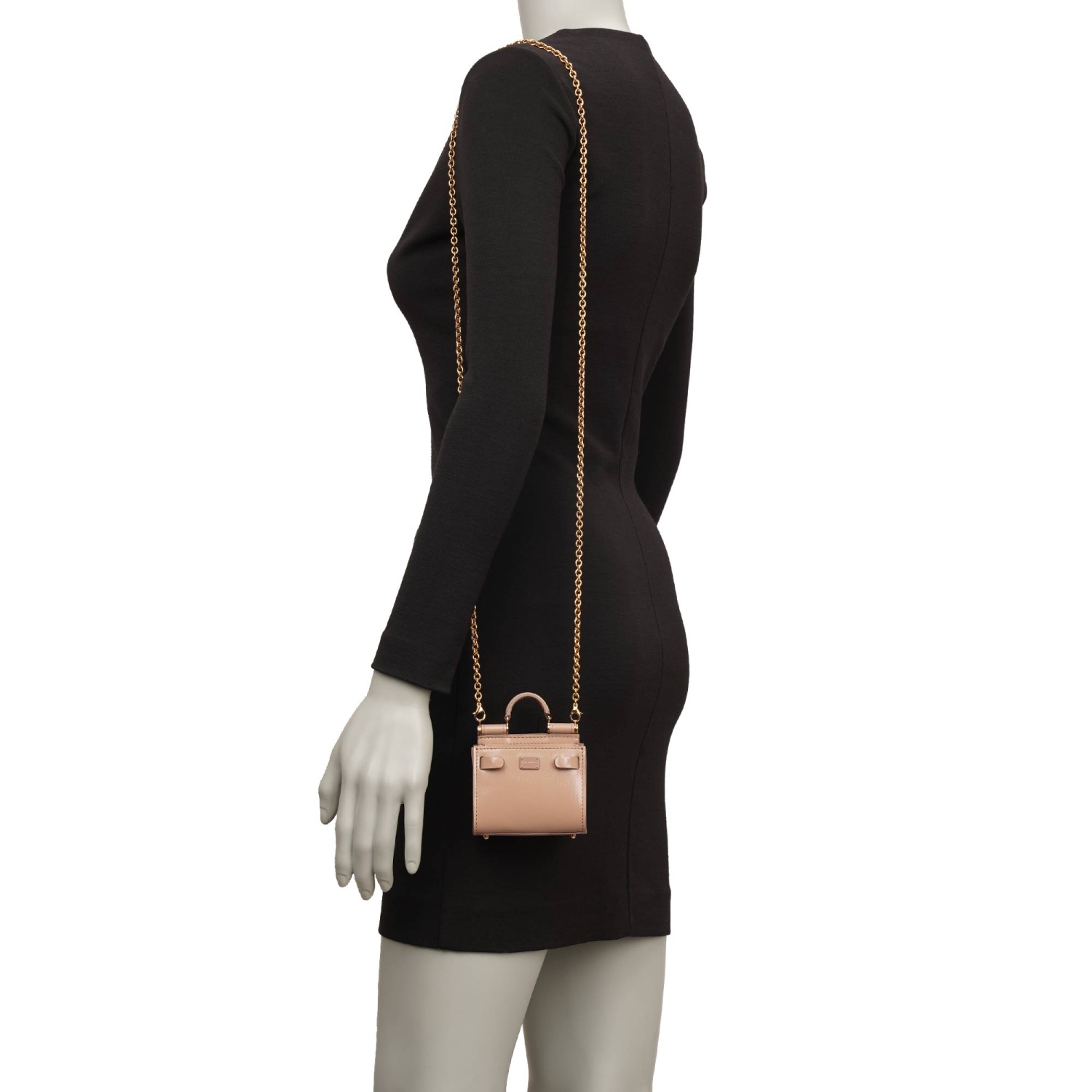 DOLCE & GABBANA Calfskin Crossbody Bag SICILY 62 Micro with