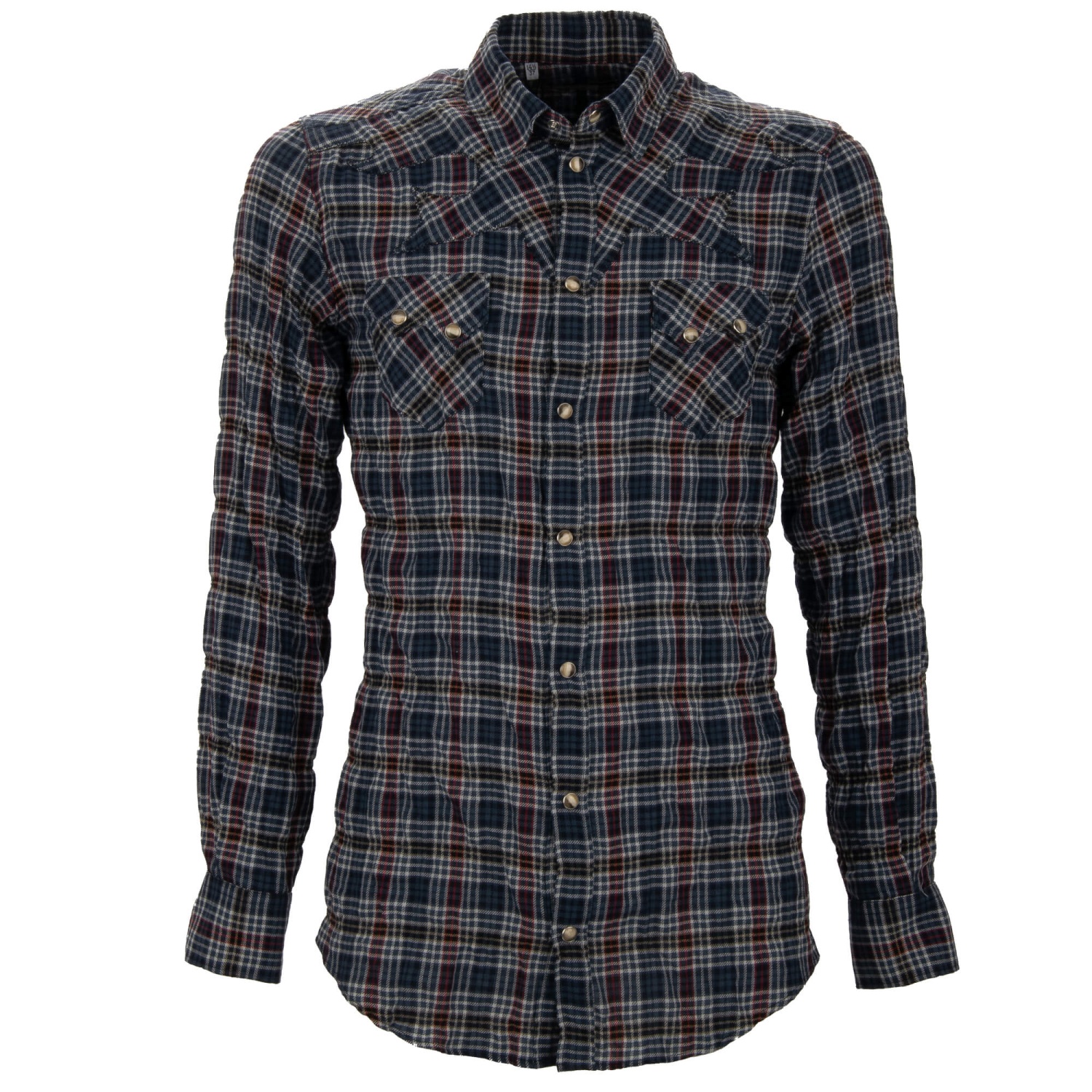 DOLCE & GABBANA Checked Western Style Press Button Jacket