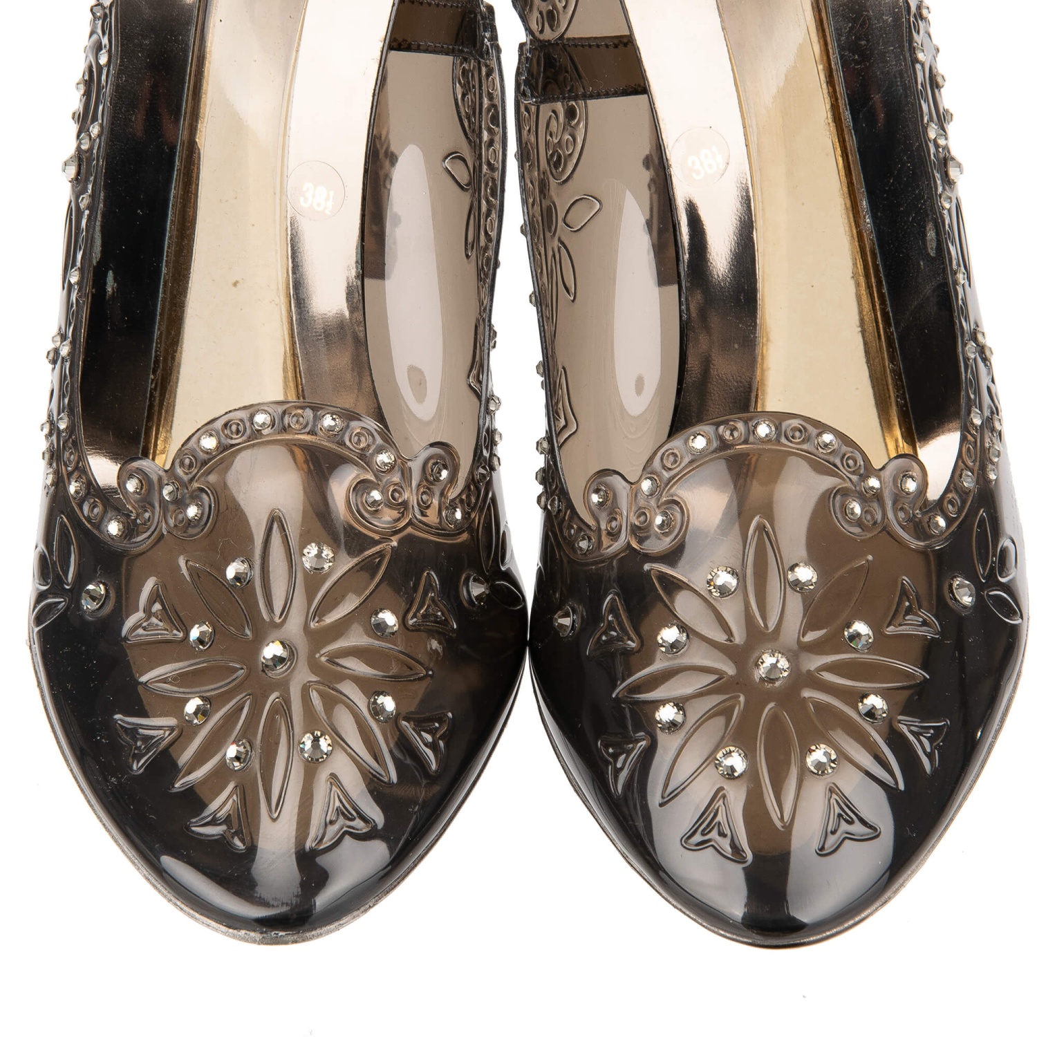 DOLCE & GABBANA Kristall Cinderella Pumps Heels Transparent