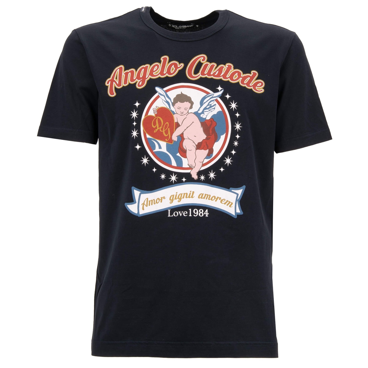 Maglietta Divertente Dogo Argentino - 'Fortunato Con Un Angelo Custode' - 100% Cotone, Regalo Originale