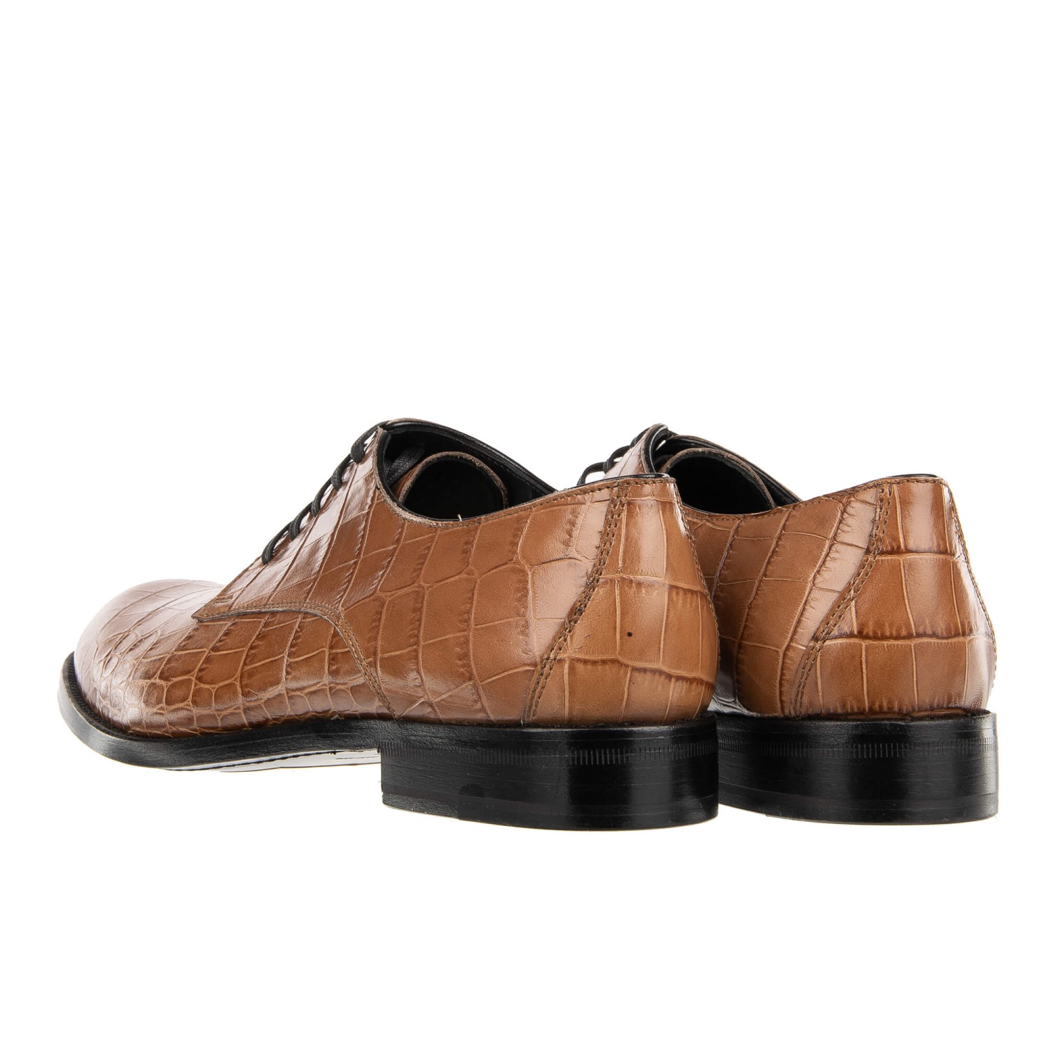 DOLCE & GABBANA Croco Print Classic Boots Shoes BOY DONNA  display picture 3