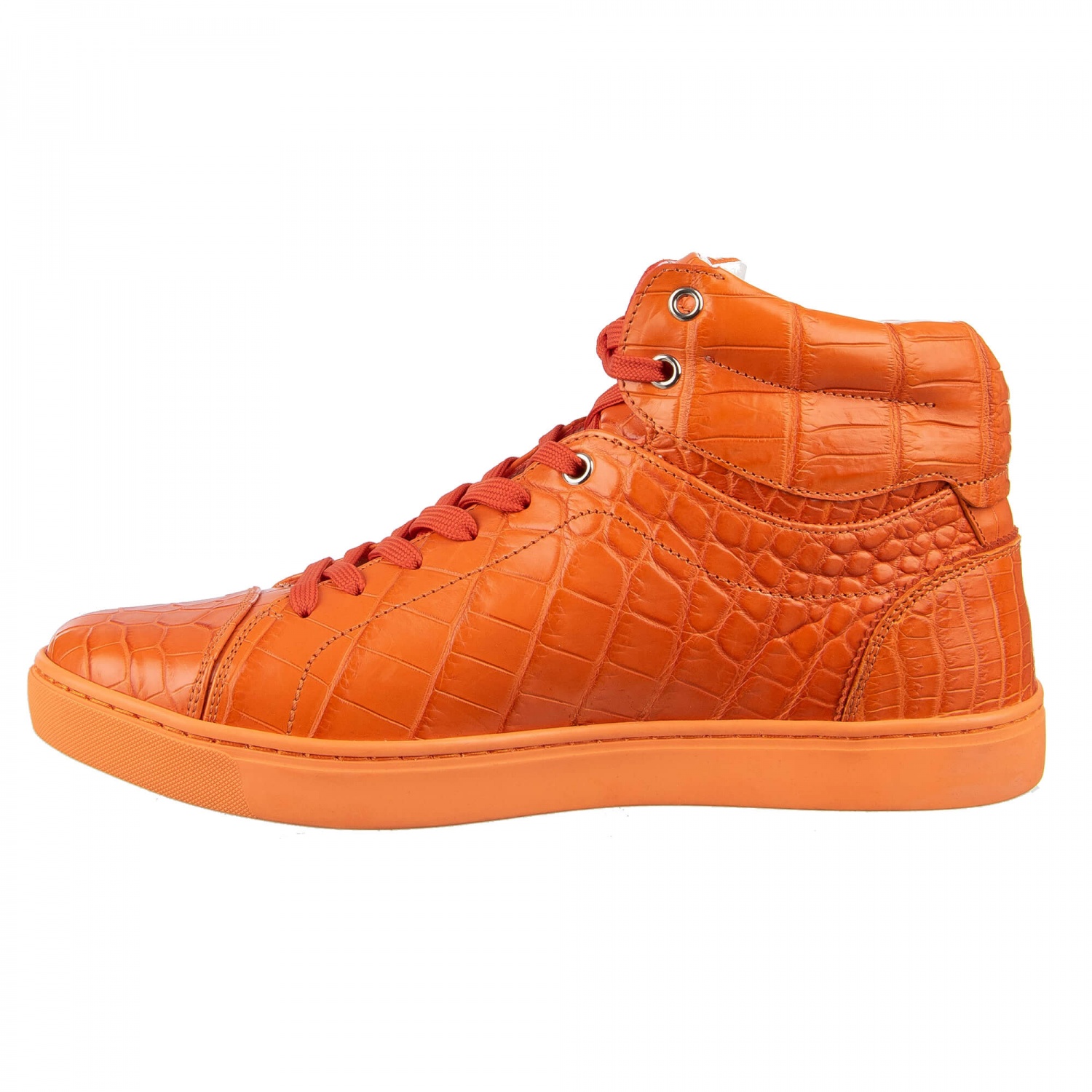 Dolce & Gabbana CD1781AY8418H618 関税送料込 DOLCE & GABBANA 7.300$ Crocodile High-Top Sneaker Shoes
