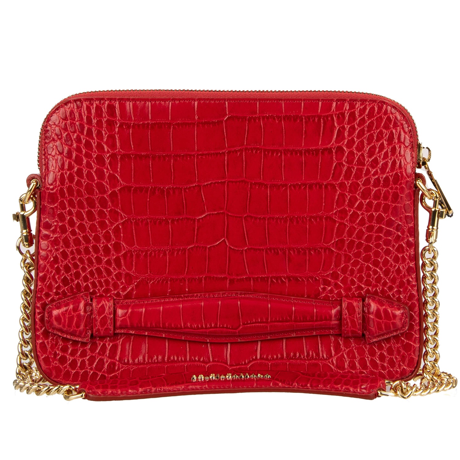 Dolce & Gabbana Crocodile Leather Texture Leather Clutch Bag