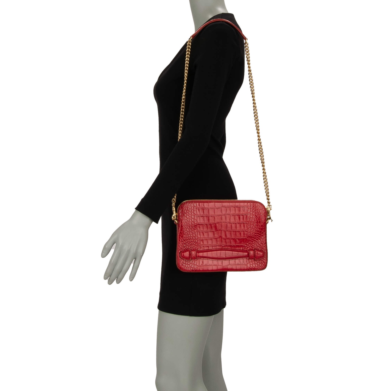 バッグ・カバンその他 Dolce&Gabbana Red leather shoulder bag with logo 18741589_40558158_600.jpg