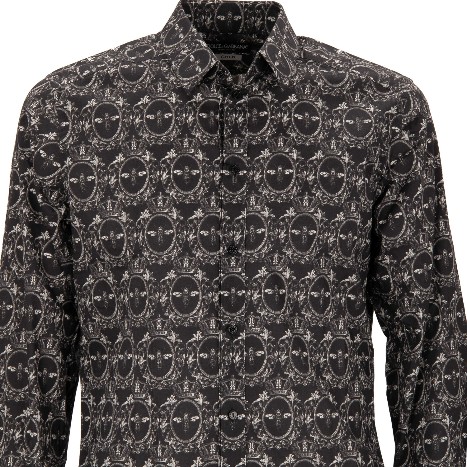 Dolce & Gabbana クラウン柄 ポロシャツ Dolce & Gabbana Crown print cotton polo shirt | G8HU6TFS76YHNY47
