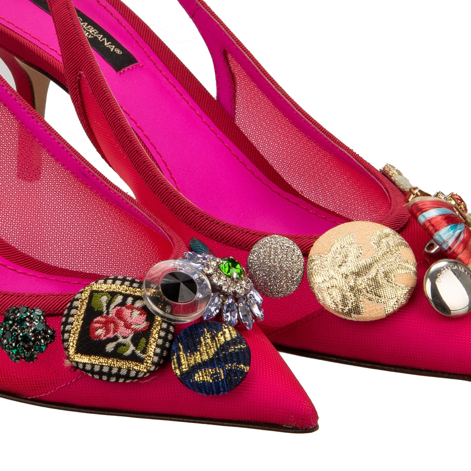 Dolce & Gabbana クリスタル フラワー ショルダーバッグ ピンク Dolce & Gabbana クリスタル フラワー ショルダーバッグ ピンク