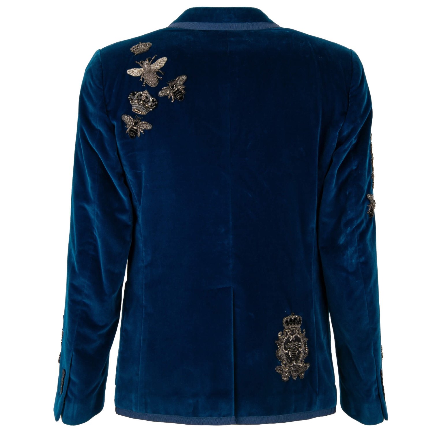【VIP価格】DOLCE & GABBANA Enchanted Blue Coat DOLCE-GABBANA-Crystal-Crown-