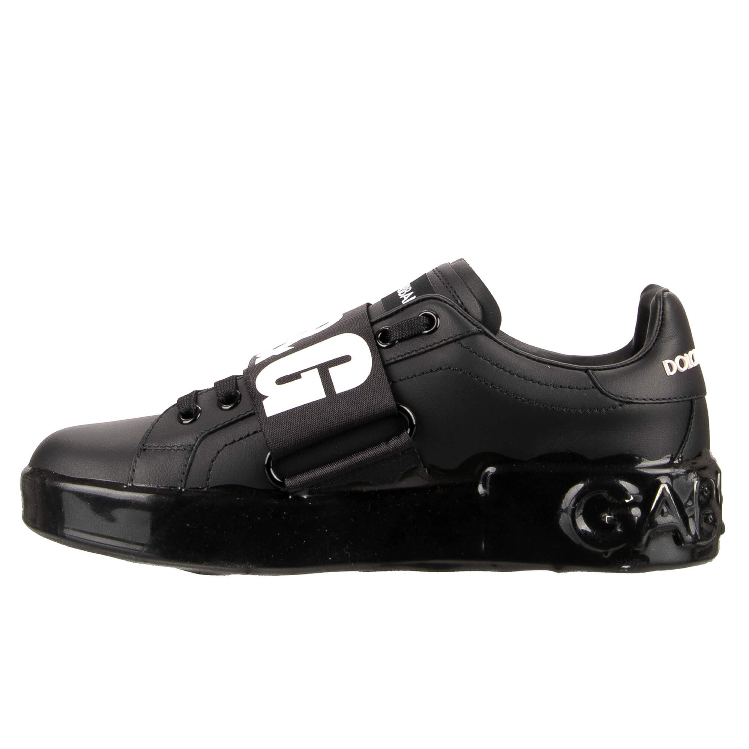 DOLCE GABBANA D G AMORE Logo Heart Lace Sneaker PORTOFINO White