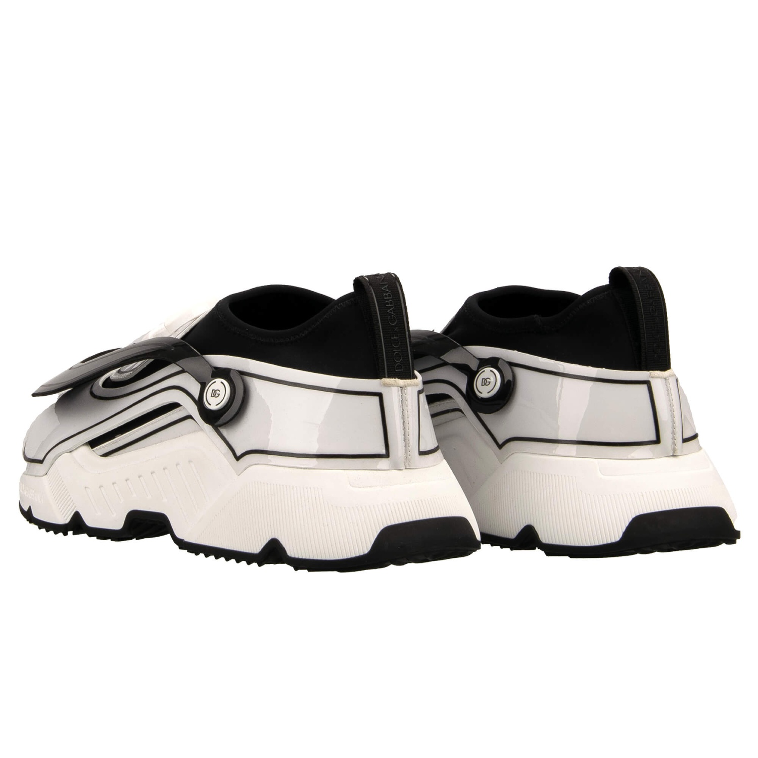 DOLCE & GABBANA DAYMASTER DG Logo Low-Top Slip On Leather Sneaker