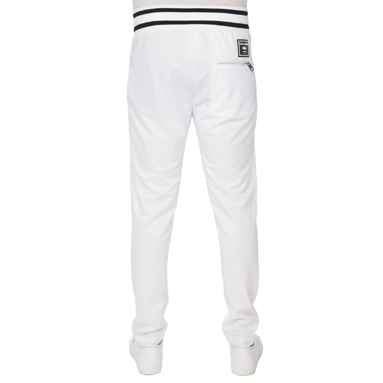 DOLCE & GABBANA DG Logo DNA Milano Patch Light Jogging Pants DOLCE & GABBANA DG Logo DNA Milano Patch Light Jogging Pants