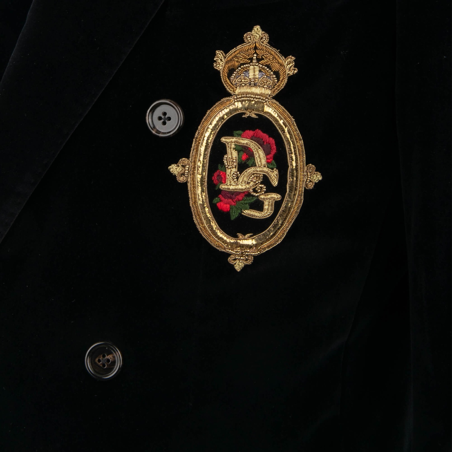 極上品】Dolce & Gabbana ベルベット テーラードジャケット44 極上品