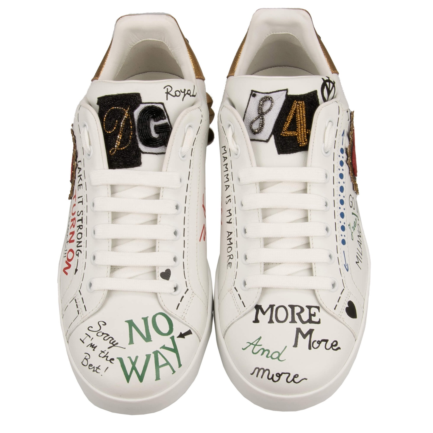 【Dolce&Gabbana】DGロゴ ロートップ スニーカー ホワイト Dolce&Gabbana】DGロゴ ロートップ スニーカー ホワイト (Dolce
