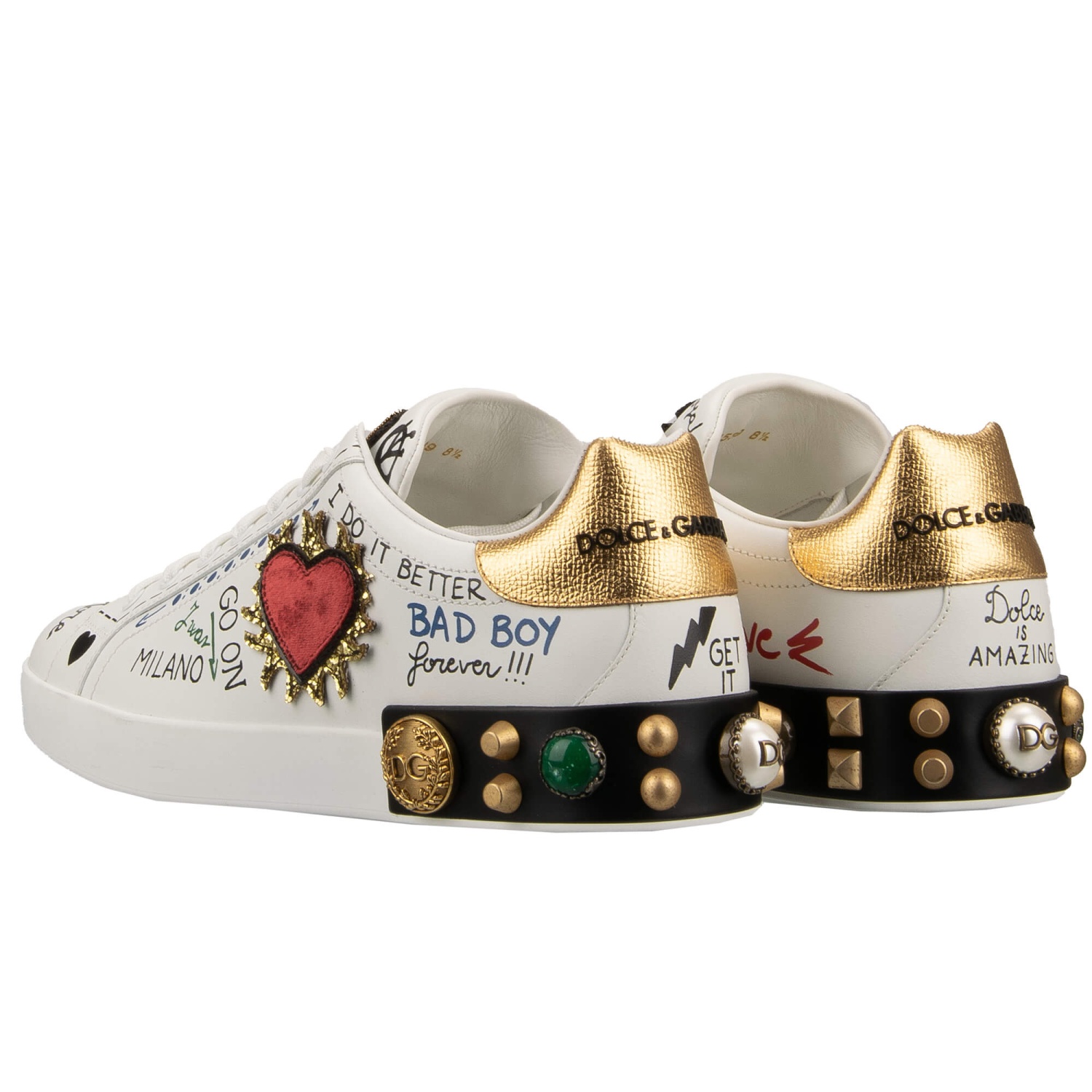 dolce＆gabbana ハラコ　クリスタル＆ゴールド　バックルロゴ　90 dolce＆gabbana ハラコ クリスタル＆ゴールド バックルロゴ 90