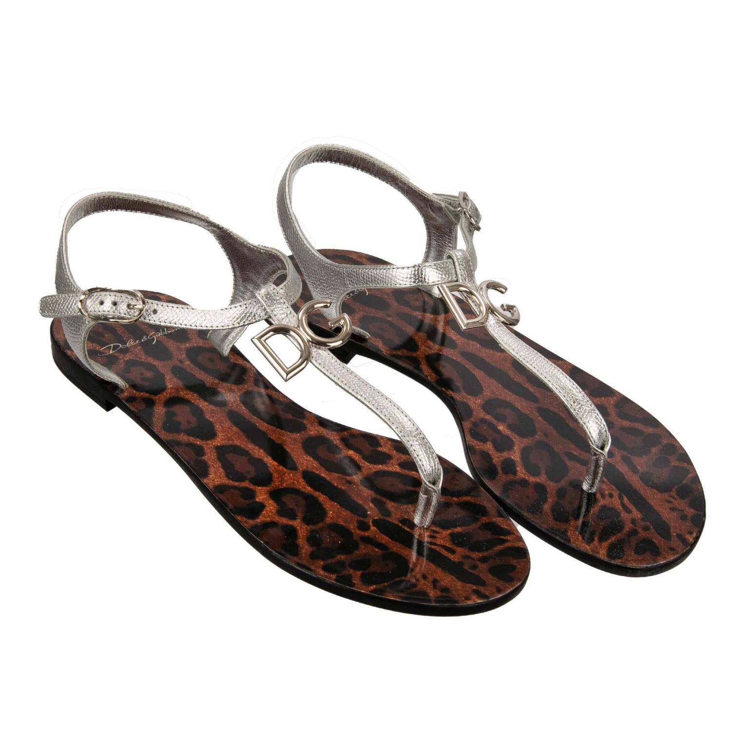 【関税＆送料込み】Dolce & Gabbana Dg Logo Leather Sandals Dolce & Gabbana DG-logo Leather Sandals | Black | FARFETCH