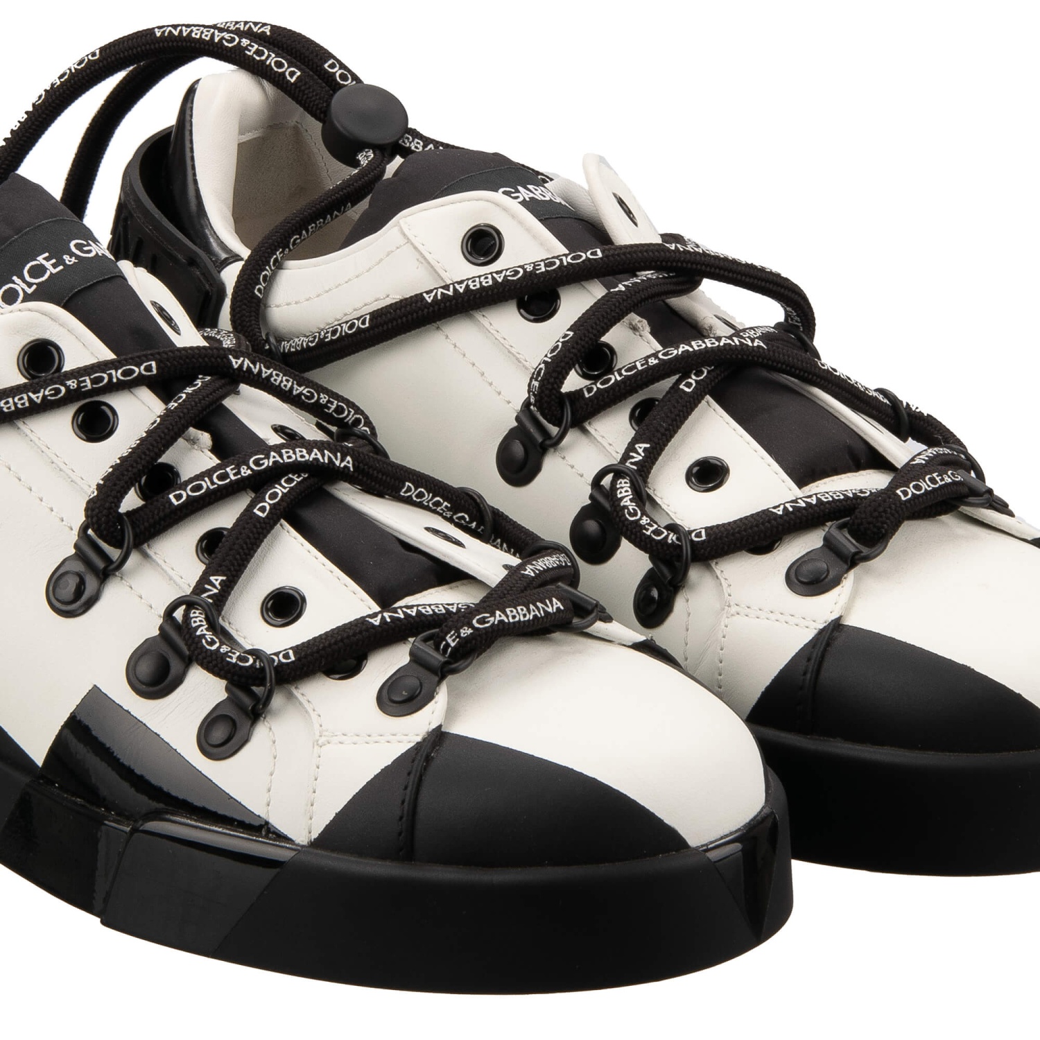 DOLCE & GABBANA DG Logo Low-Top Leather Sneaker PORTOFINO