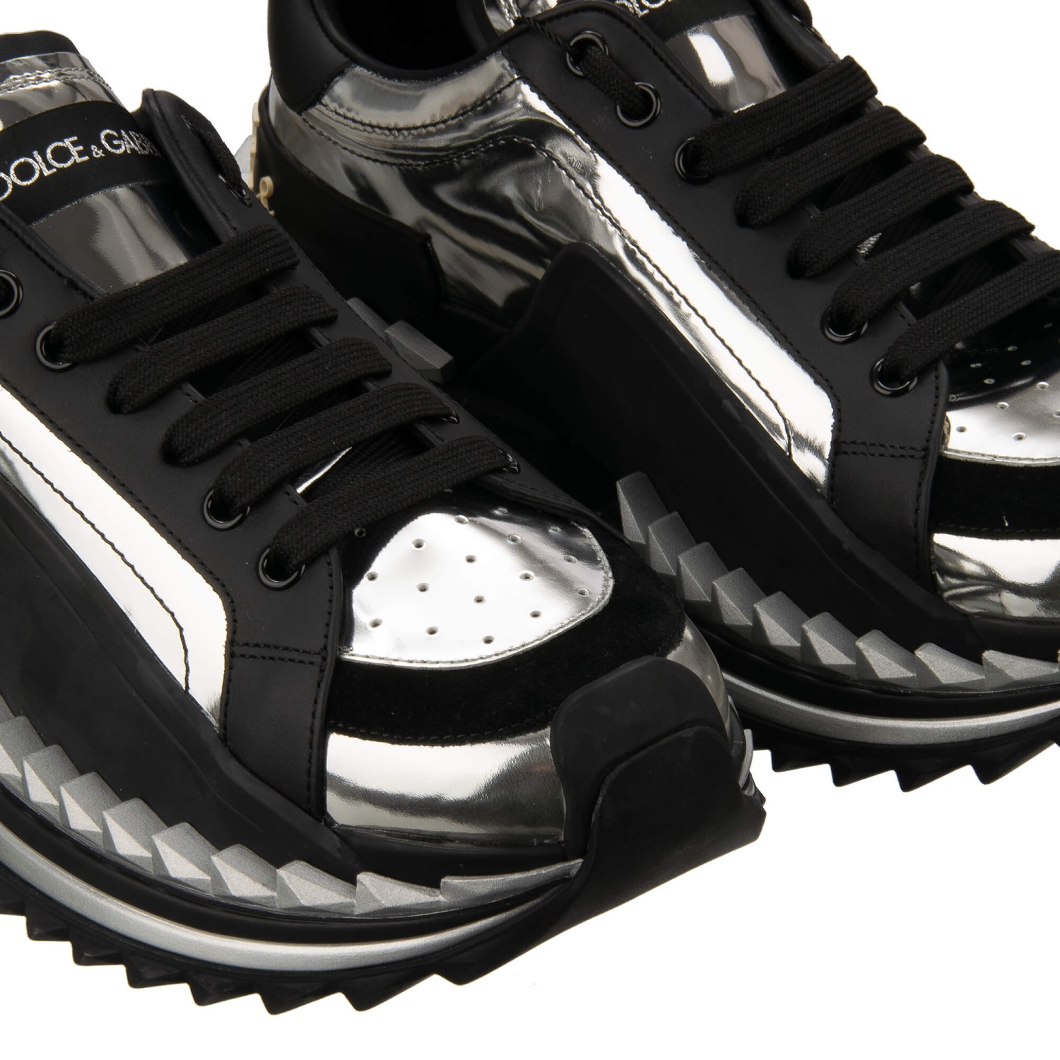 DOLCE & GABBANA DG Logo Low-Top Leather Sneaker Shoes SUPER