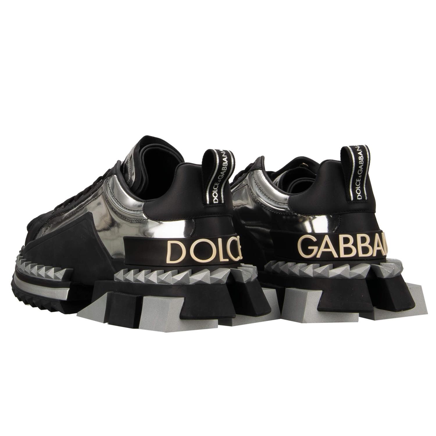 DOLCE & GABBANA DG Logo Low-Top Leather Sneaker Shoes SUPER
