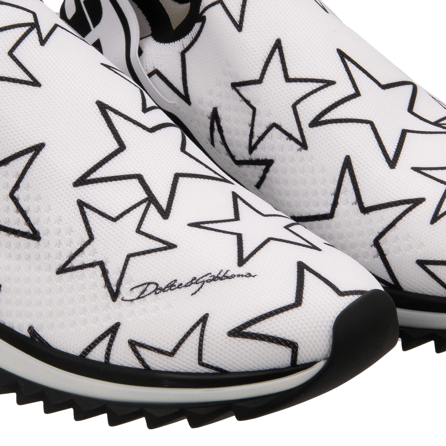 DOLCE&GABBANA DGロゴ入り スター柄 スポーティースニーカー DOLCE & GABBANA DG Logo Low-Top Logo Stars Shoes Sneaker