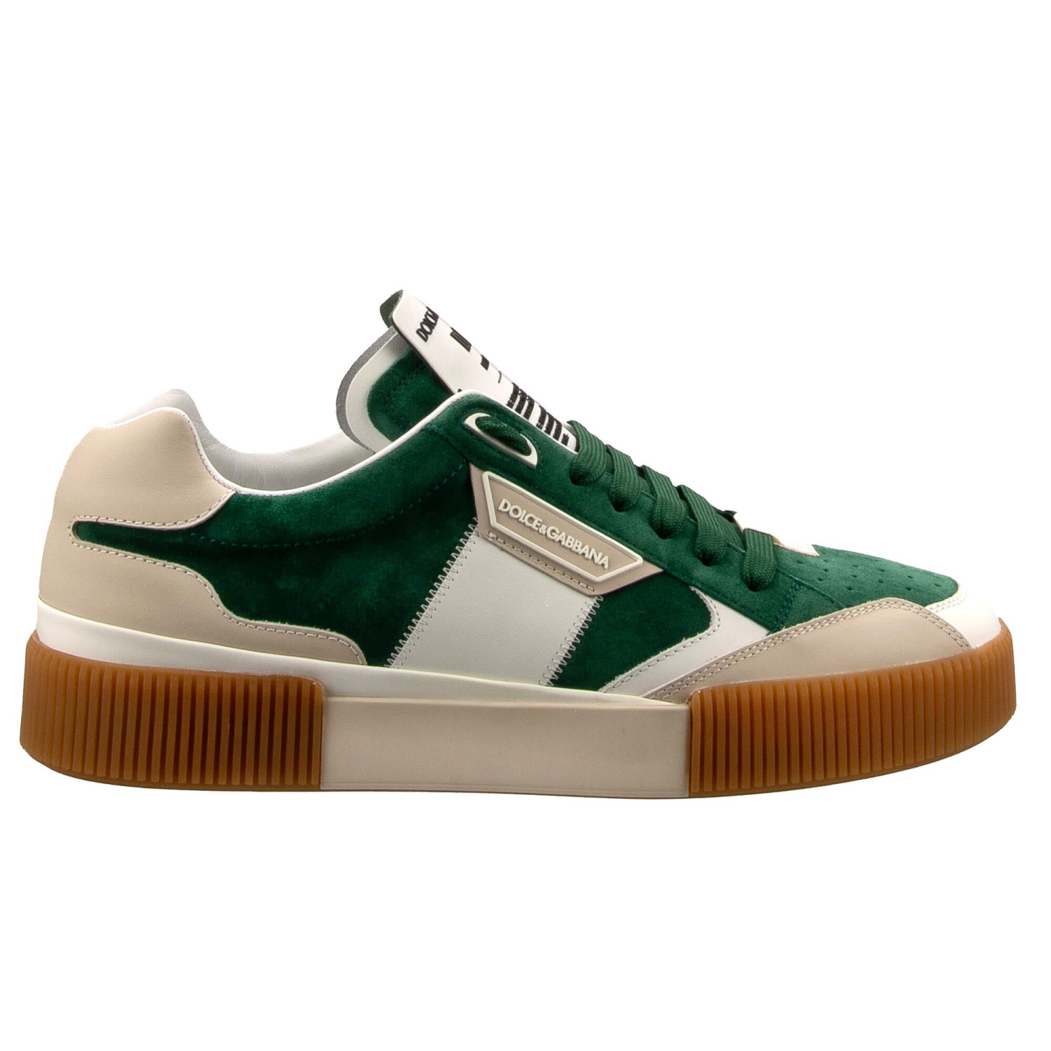 DOLCE & GABBANA DG Logo Low Top Sneaker Shoes NEW MIAMI Green 