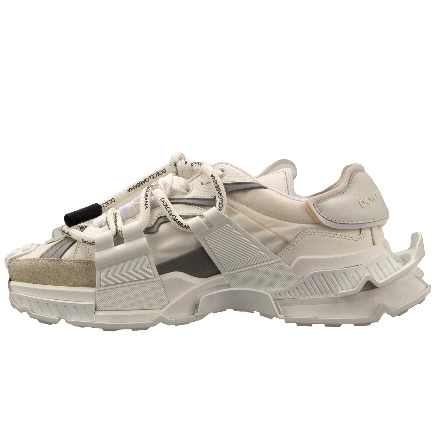 DOLCE & GABBANA Low-Top Sneaker Schuhe SPACE Logo Weiß