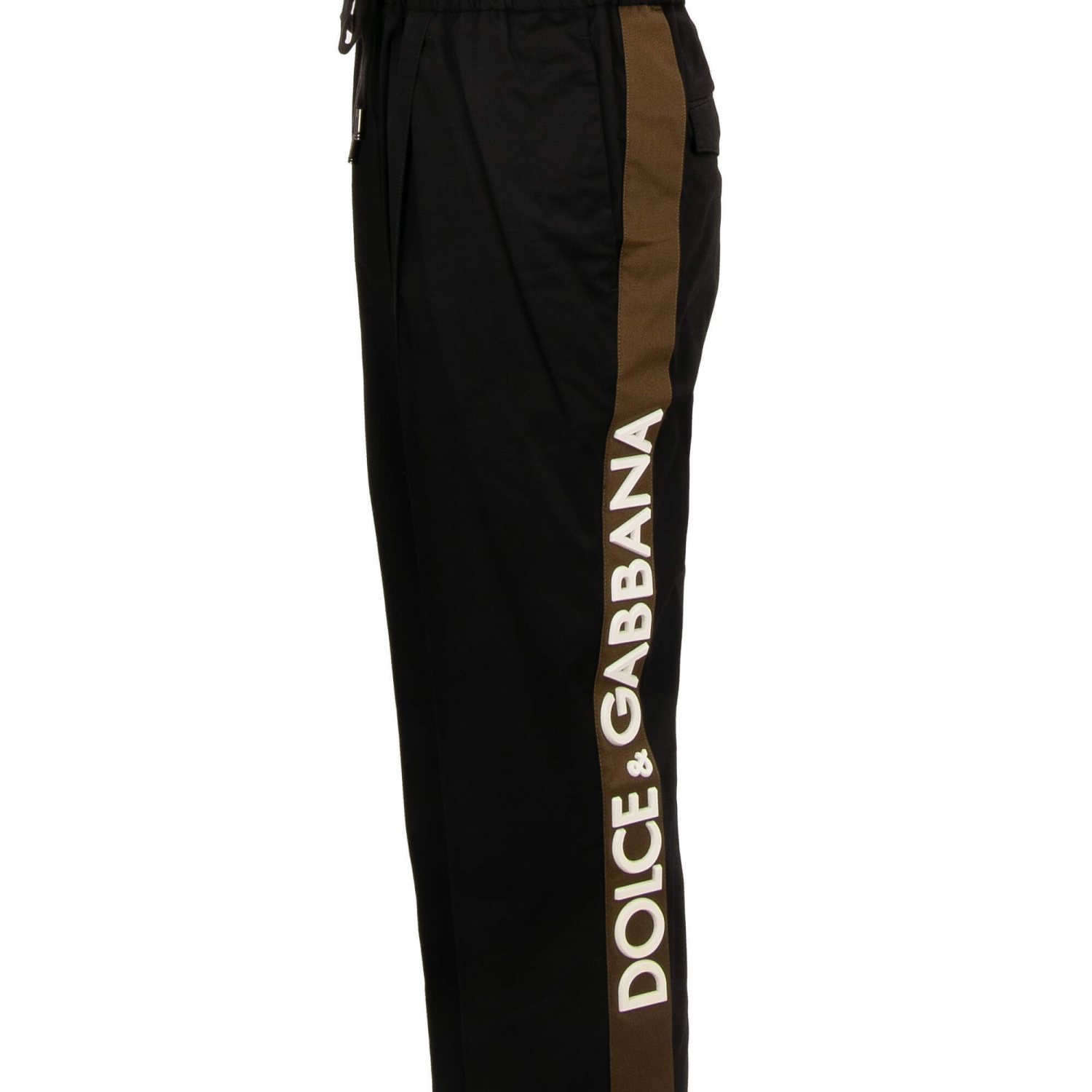 【Dolce&Gabbana】DGロゴ スウェットパンツ ブラック コットン Jersey jogging pants with DG logo print in Black for Men