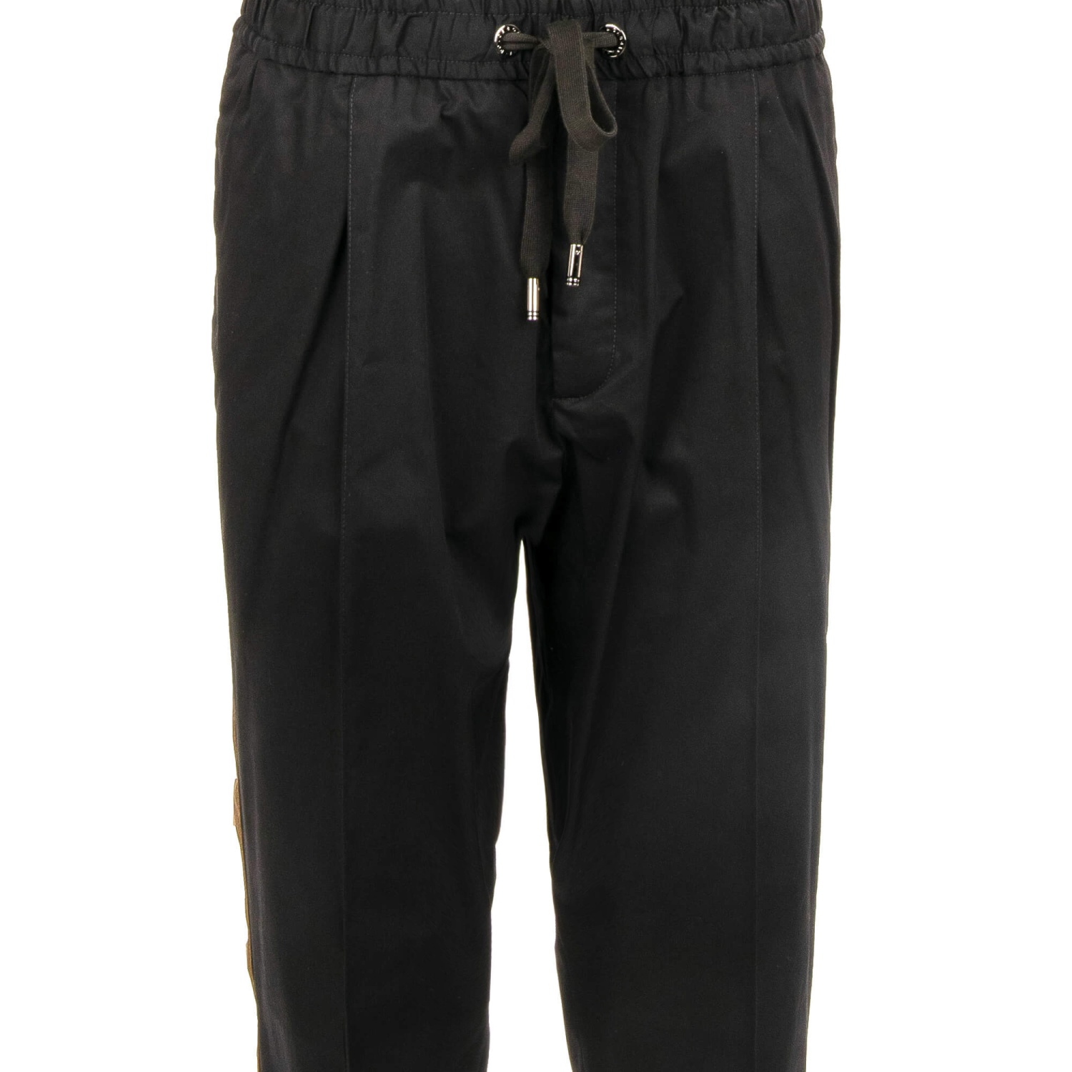 DOLCE & GABBANA DG Logo Patch Cotton Trousers Jogger Pants