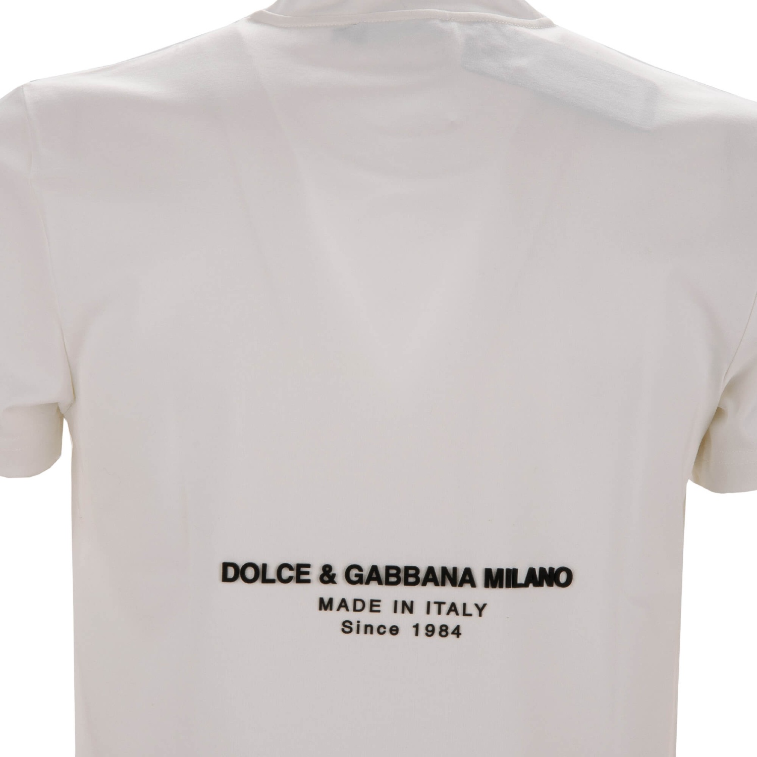 DOLCE & GABBANA Tシャツ DOLCE & GABBANA T-shirt White Cotton Embroidered Round Neck