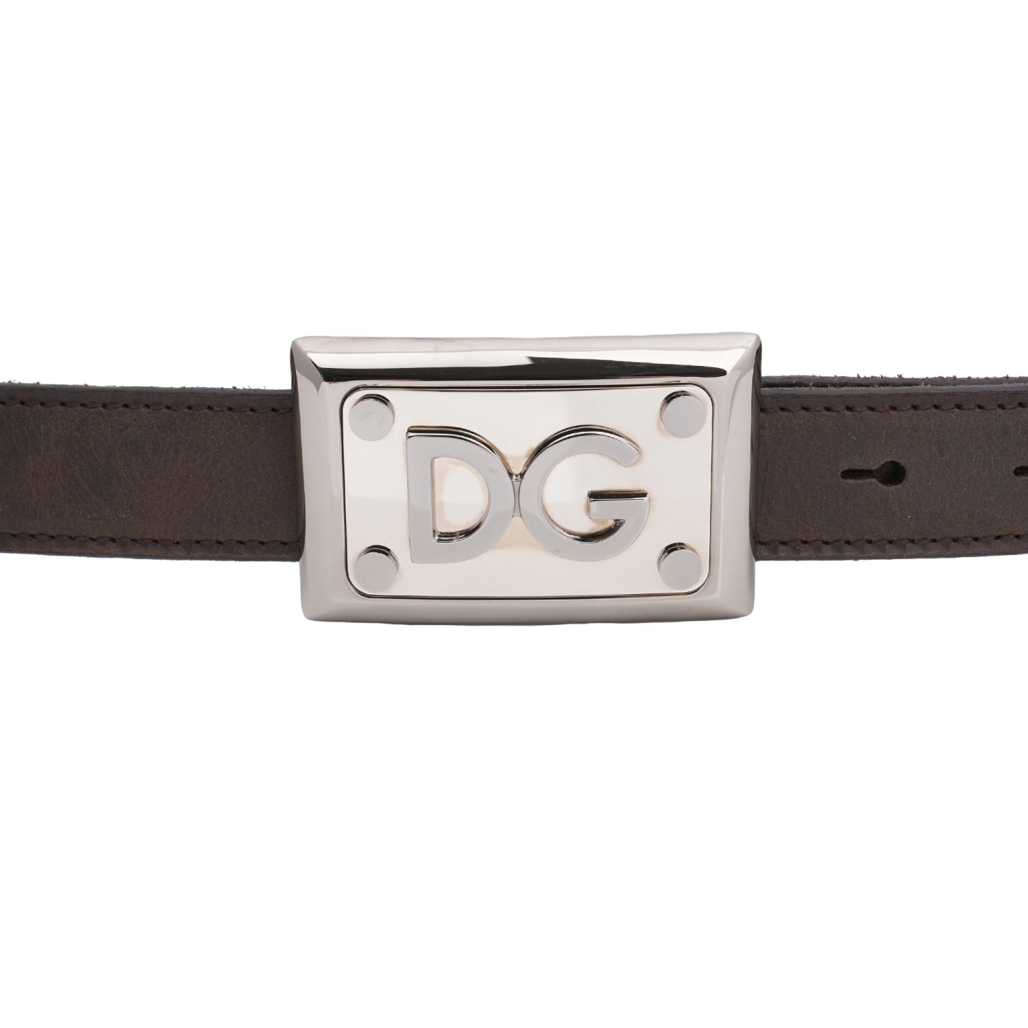 DOLCE & GABBANA ブラックレザーバングル　ロゴメタルプレート DOLCE u0026 GABBANA ブラックレザーバングル ロゴメタルプレート