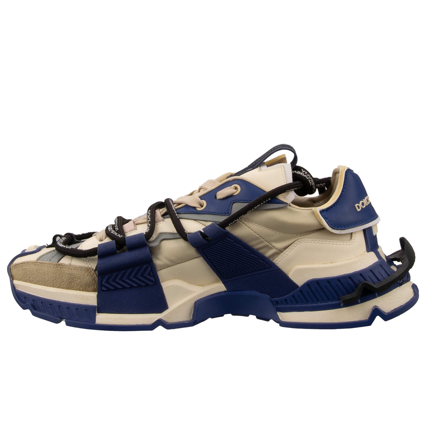 DOLCE & GABBANA Low-Top Sneaker Schuhe SPACE DG Logo Blau