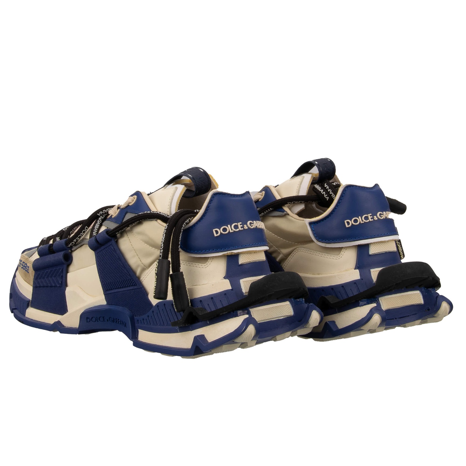 DOLCE & GABBANA Low-Top Sneaker Schuhe SPACE DG Logo Blau