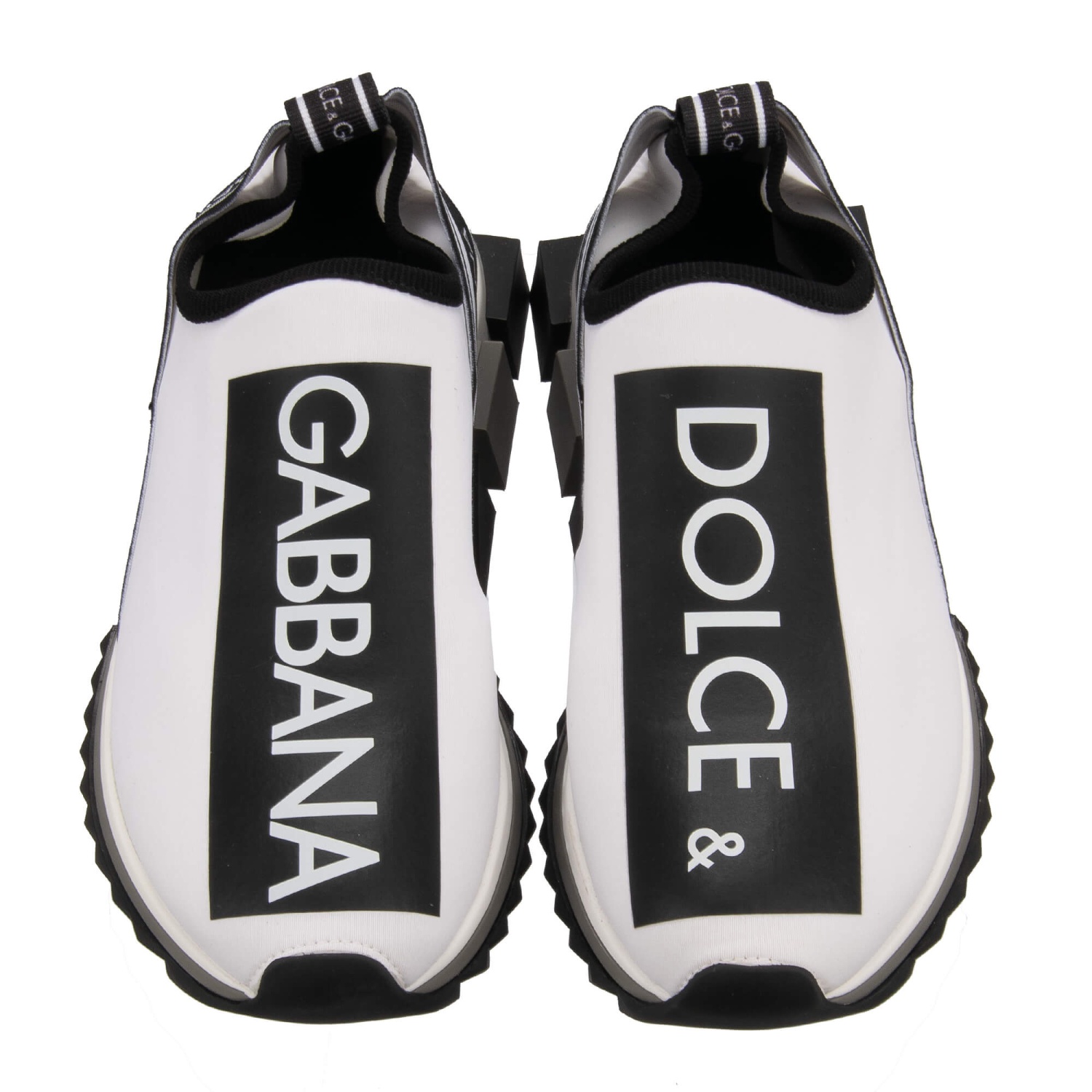 DOLCE & GABBANA DG Logo Stripes Slip-On Sneaker Shoes
