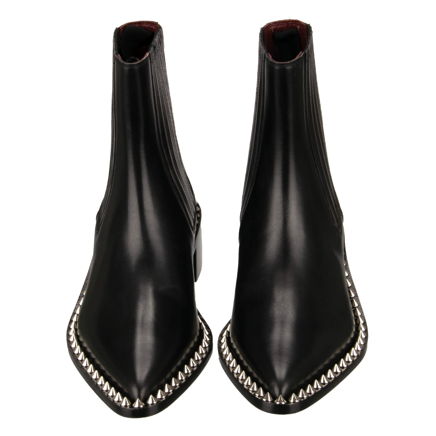 DOLCE & GABBANA Crystal DG Metal Logo Heels Leather Boots Shoes Size 9US Dolce & Gabbana DOLCE & GABBANA Crystal DG Metal Logo Heels  main image 3