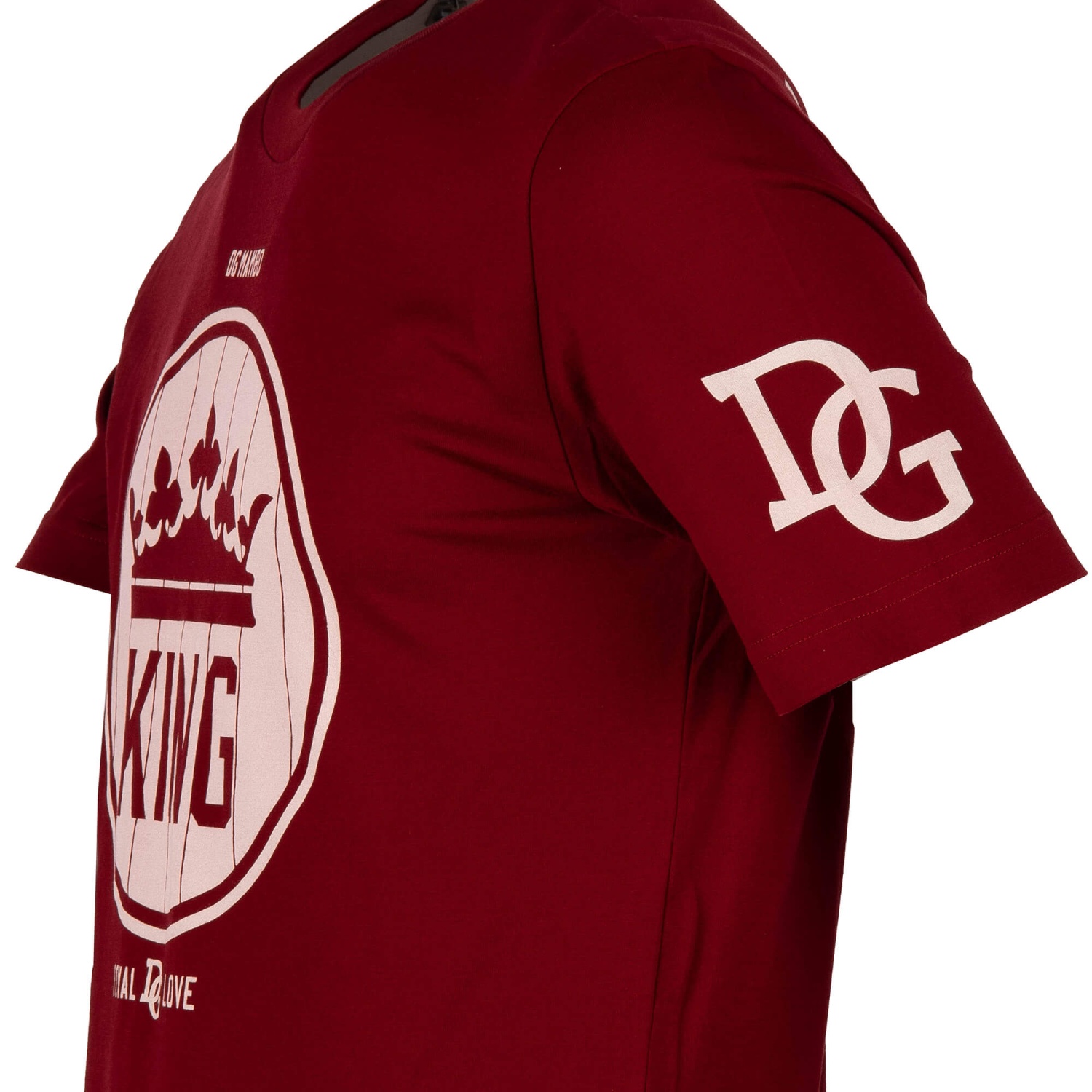 DOLCE & GABBANA DG Royal King Amore Logo Printed Cotton T