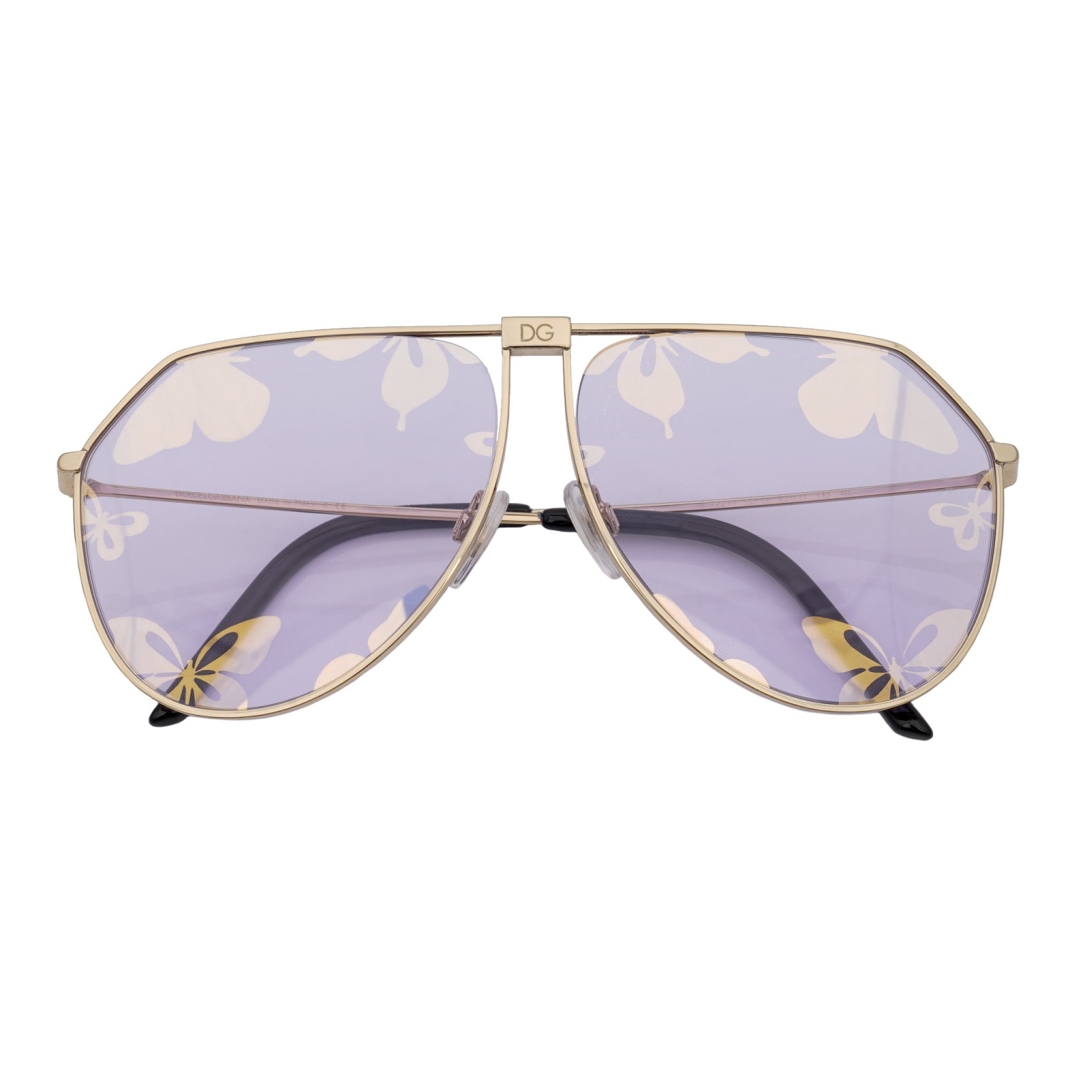 DOLCE & GABBANA DJ KHALED Pilot Style Metal Sunglasses DG