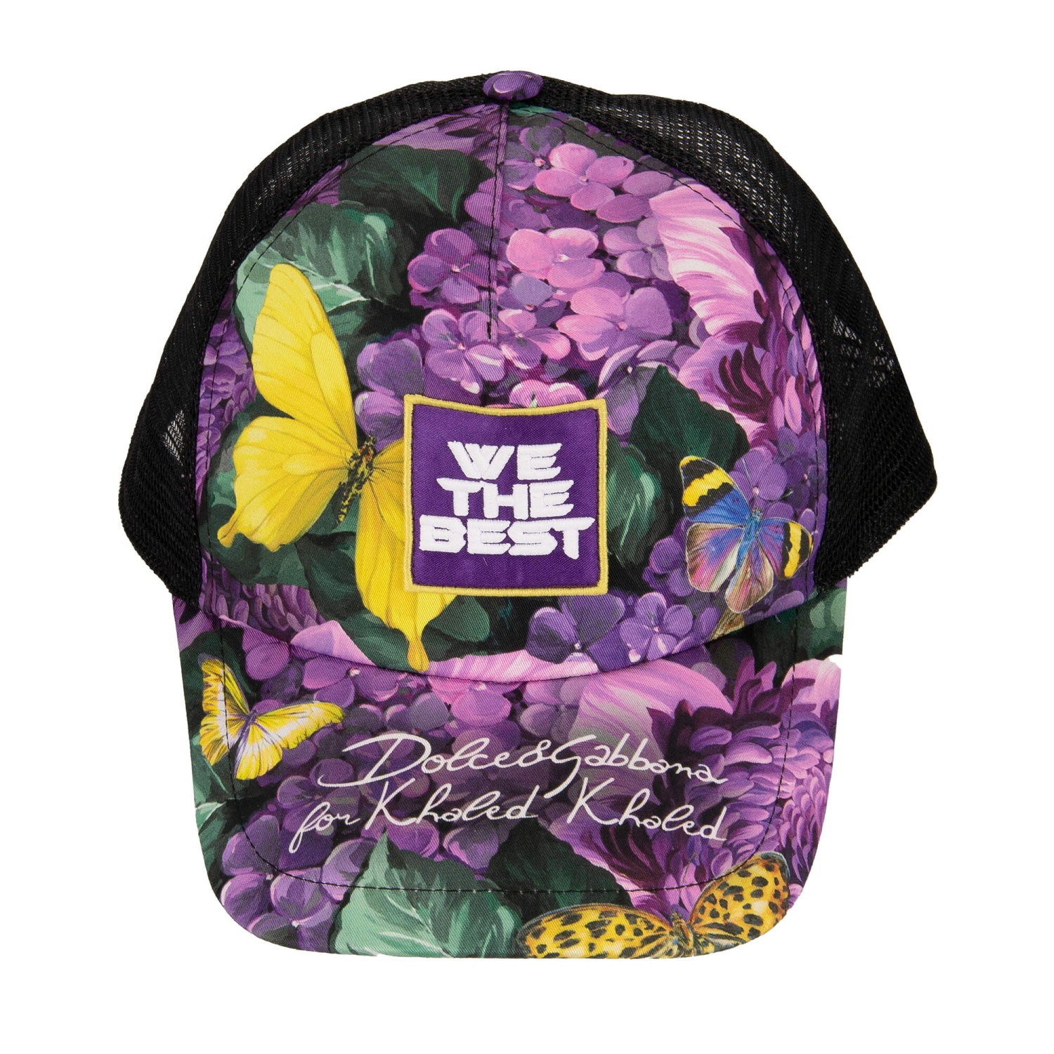 DOLCE & GABBANA DJ Khaled Mesh Back Baseball Cap Purple