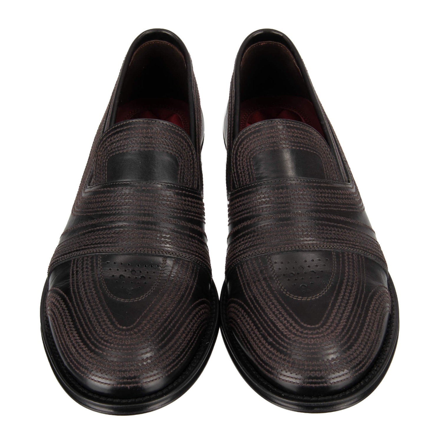 Dolce & Gabbana 黒 ベルベット ローファー