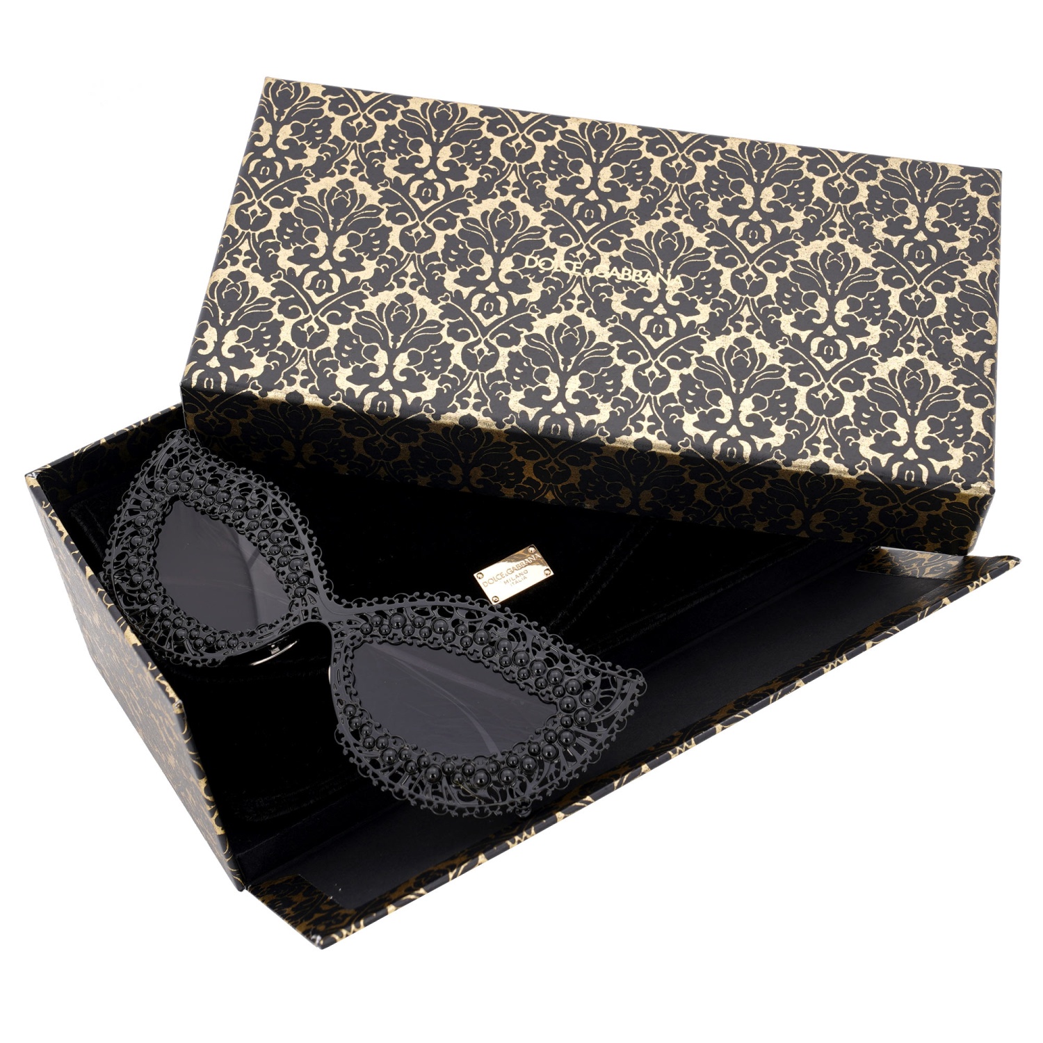 ゆめページ DOLCE & GABBANA Filigree Pearl Cat Eye Sunglasses Glasses DG