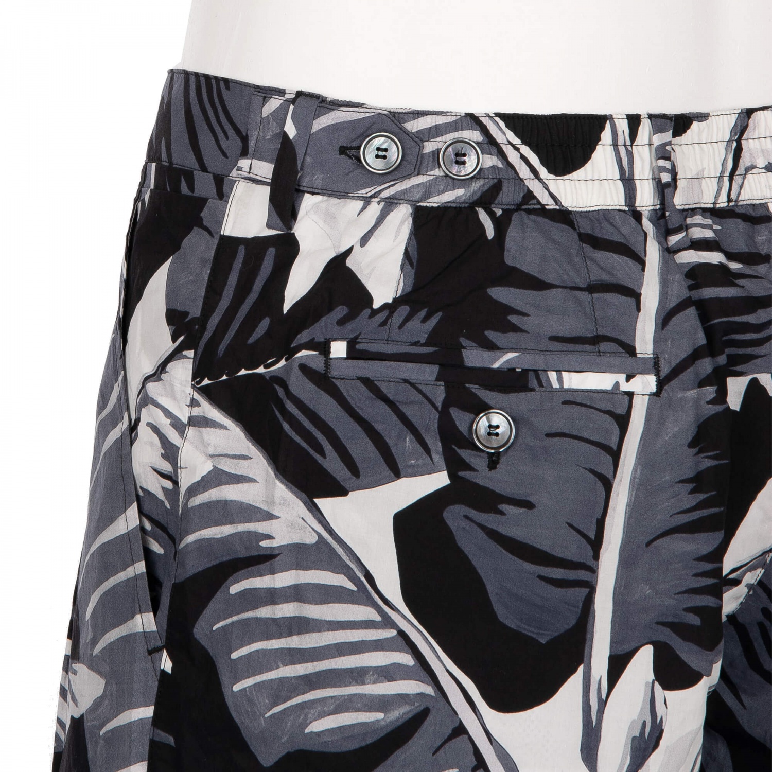 Dolce & Gabbana Flowers Beachwear Swim Shorts White Blue