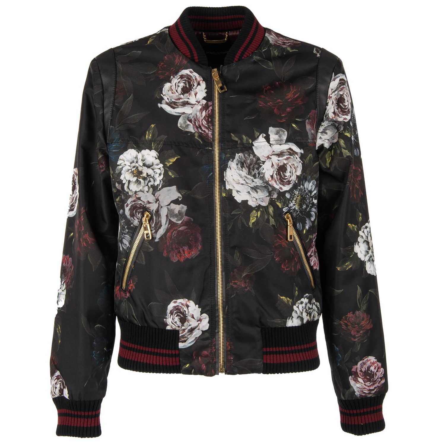 Dolce & gabbana leather bomber jacket online