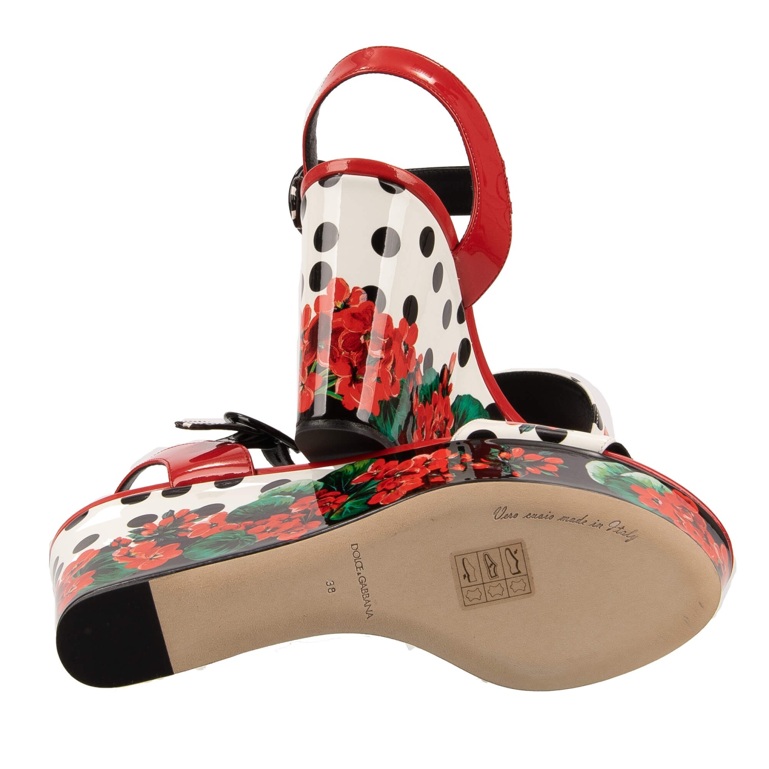 靴 Dolce&Gabbana Flower Motif Sandals DOLCE-GABBANA-Geranium-Flower-