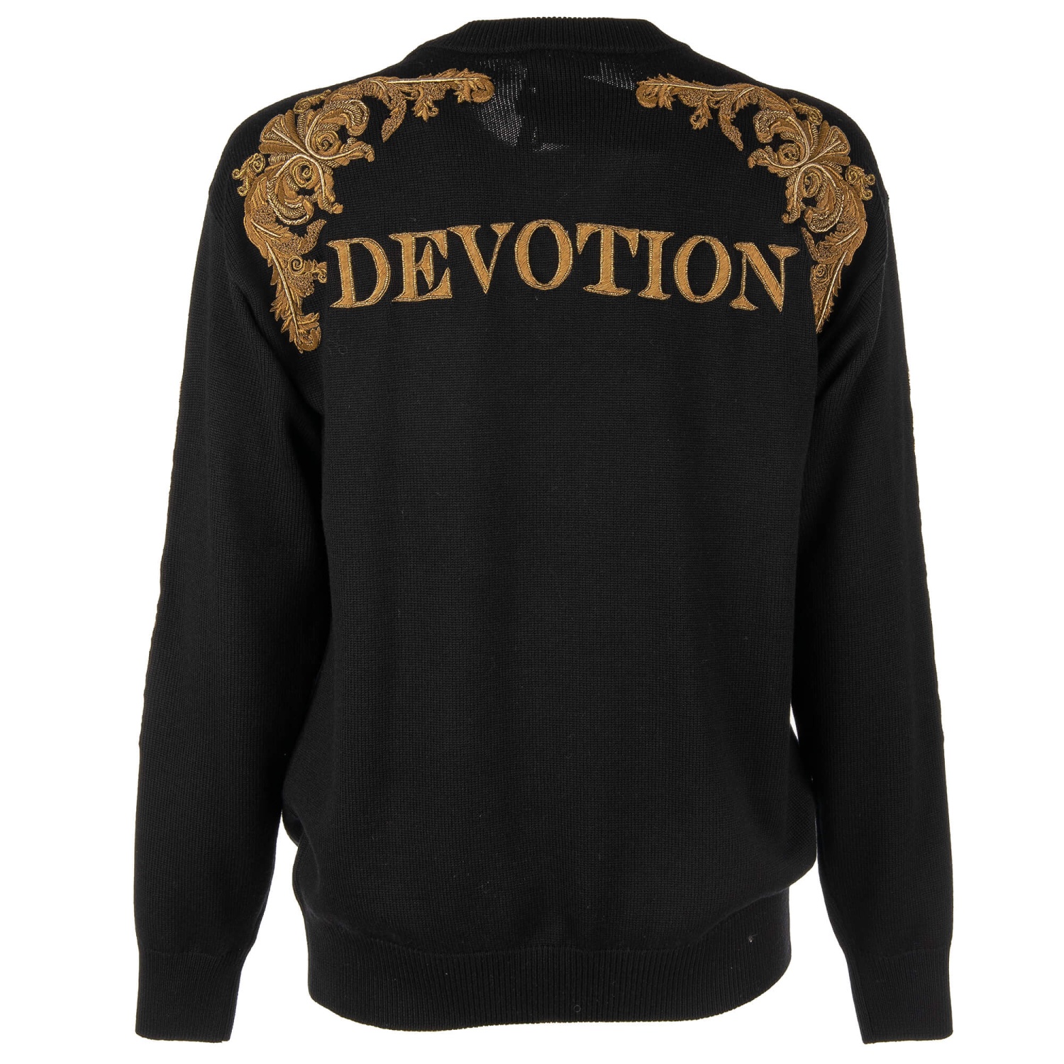 【関税込み】dolce & gabbana Logo embroidery cardigan Dolce & Gabbana logo-embroidered Crocheted Cardigan | Black