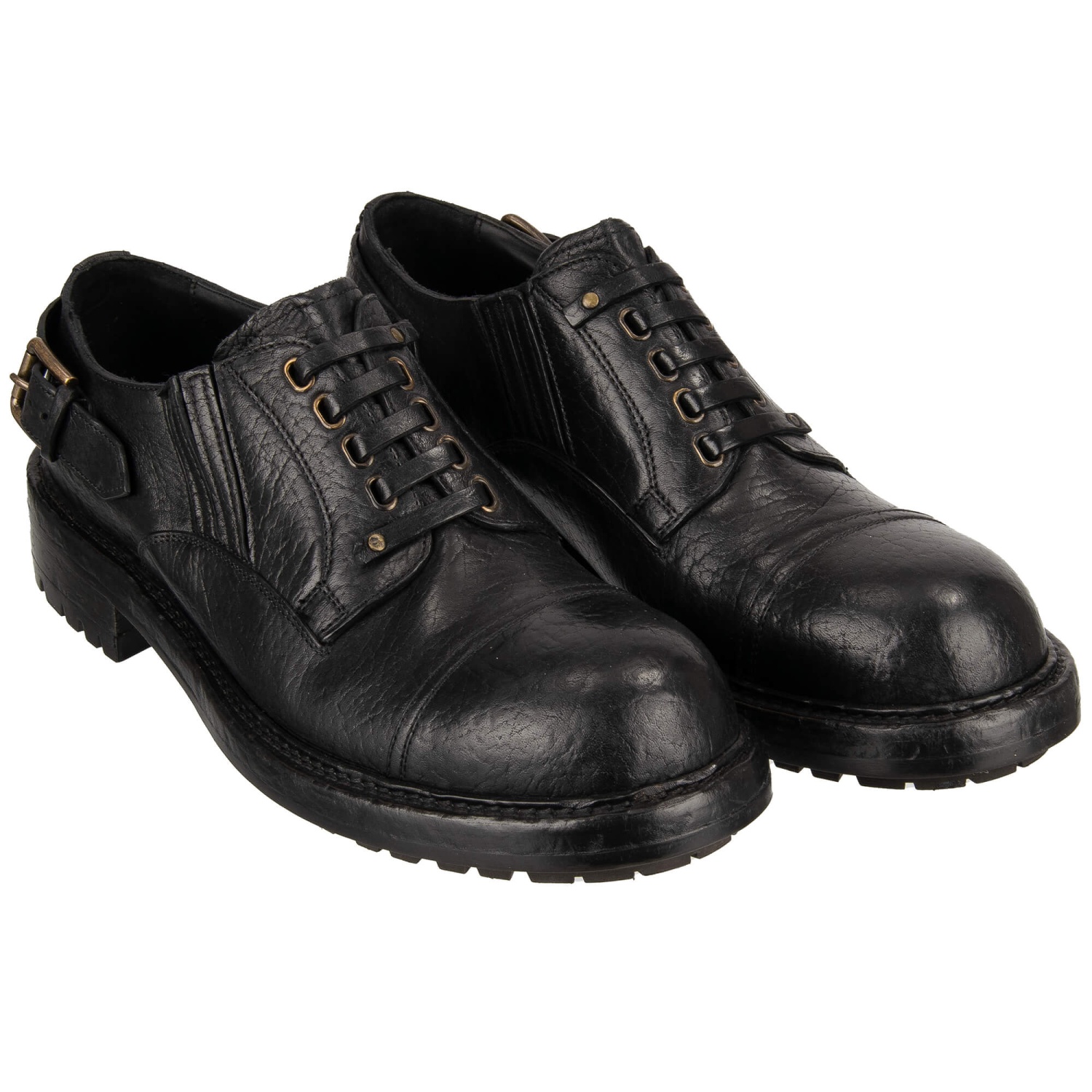 DOLCE &GABBANATricolor Brogue Leather 革靴 DOLCE & GABBANA Disco Ball Stil Leder Brogue Schuhe BOY