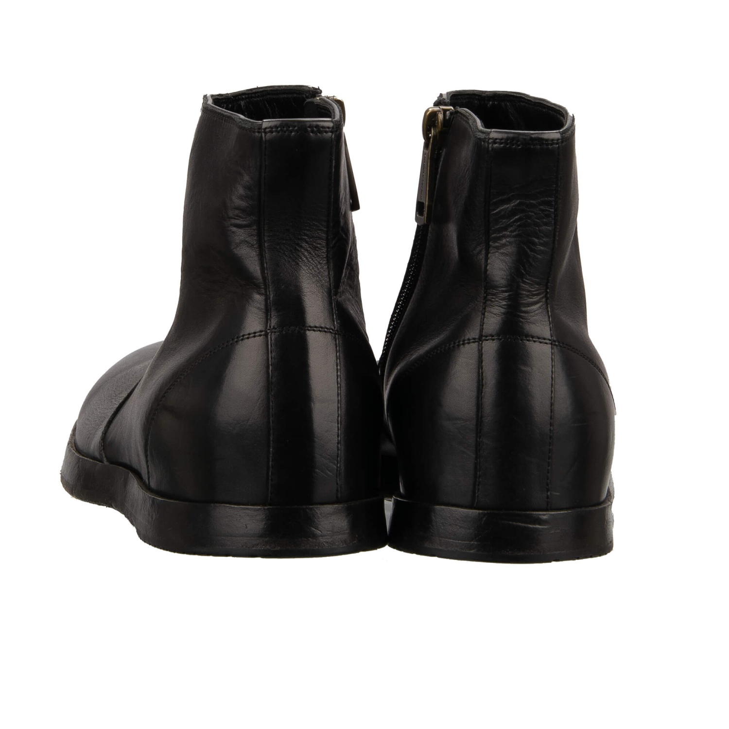 Dolce & Gabbana Leather Ankle Boots Shoes Boots Black 40 UK 6 | eBay