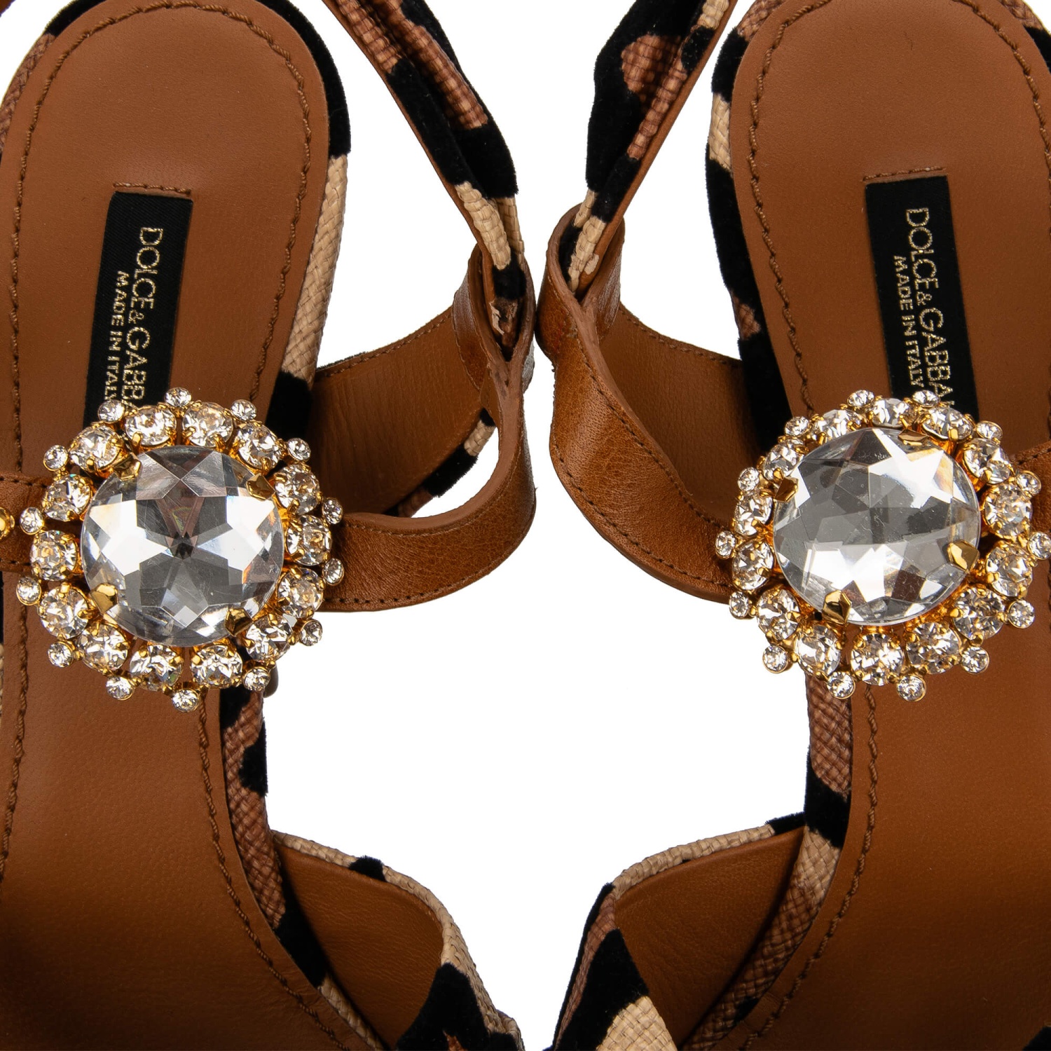 新入荷 Crystal Leopard GABBANA & DOLCE Brooch Pumps Heels Sandals ブローチ/コサージュ